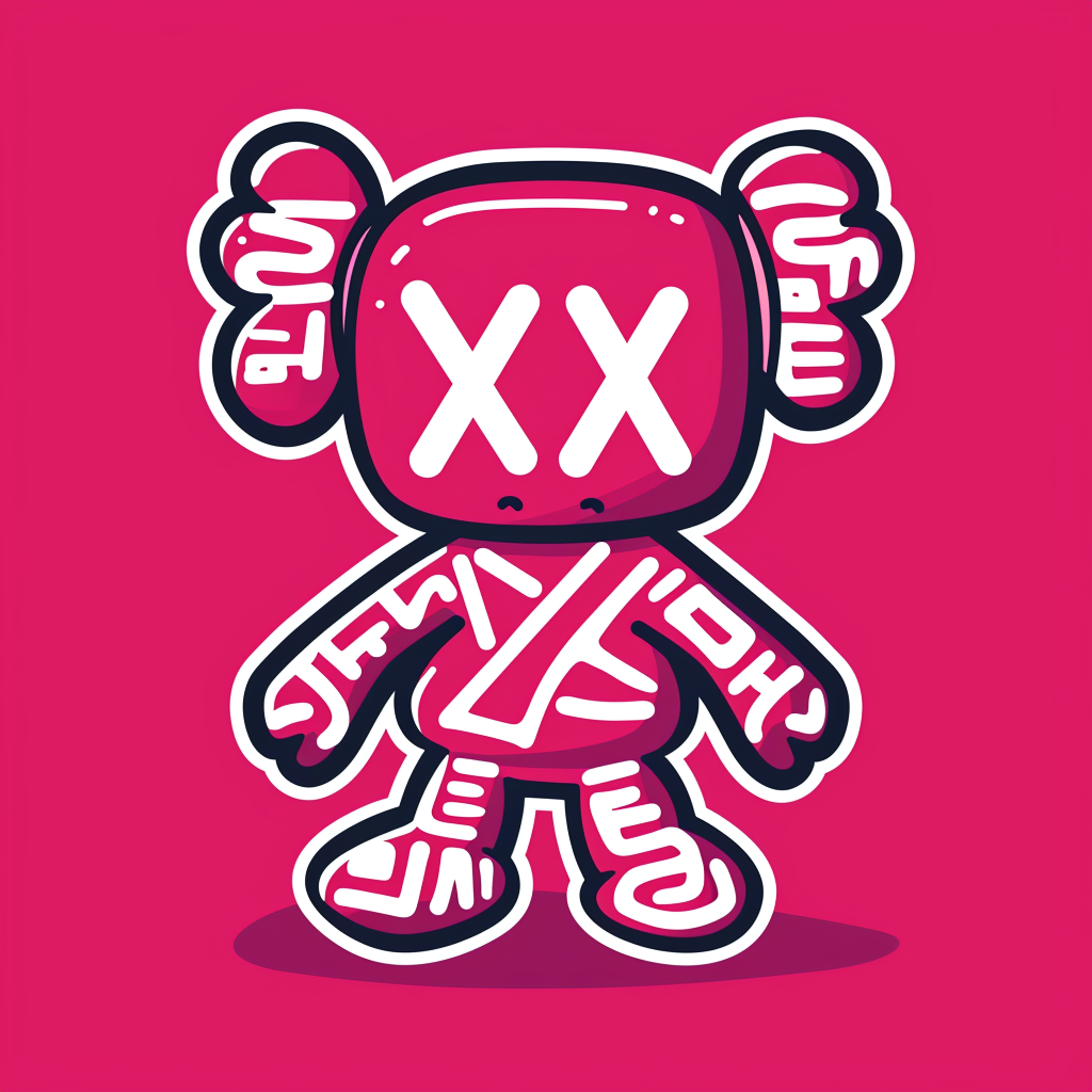mattshadbolt_isolated_very_simple_vector_Cute_Munny_in_Keith_Ha_8730edc8-b657-400d-a4ba-f7868ece5d9f.png
