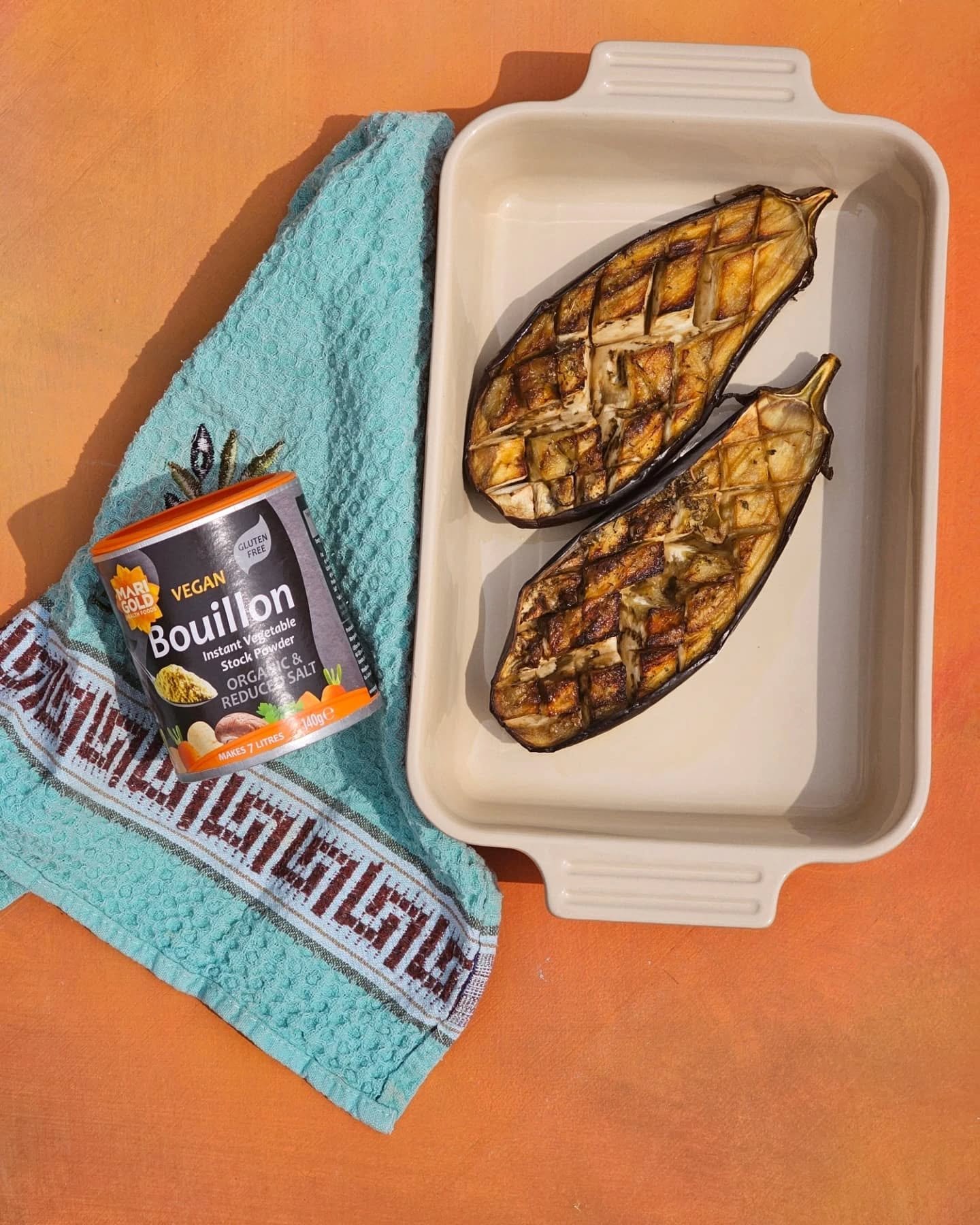 Say hello to our new go-to vegan dish: Black Bean &amp; Mushroom Stuffed Aubergines&nbsp;🍆🖤

Packed with hearty black beans, earthy mushrooms, and a punch of flavour from our reduced salt organic bouillon, this beauty is gluten-free, palm oil free&
