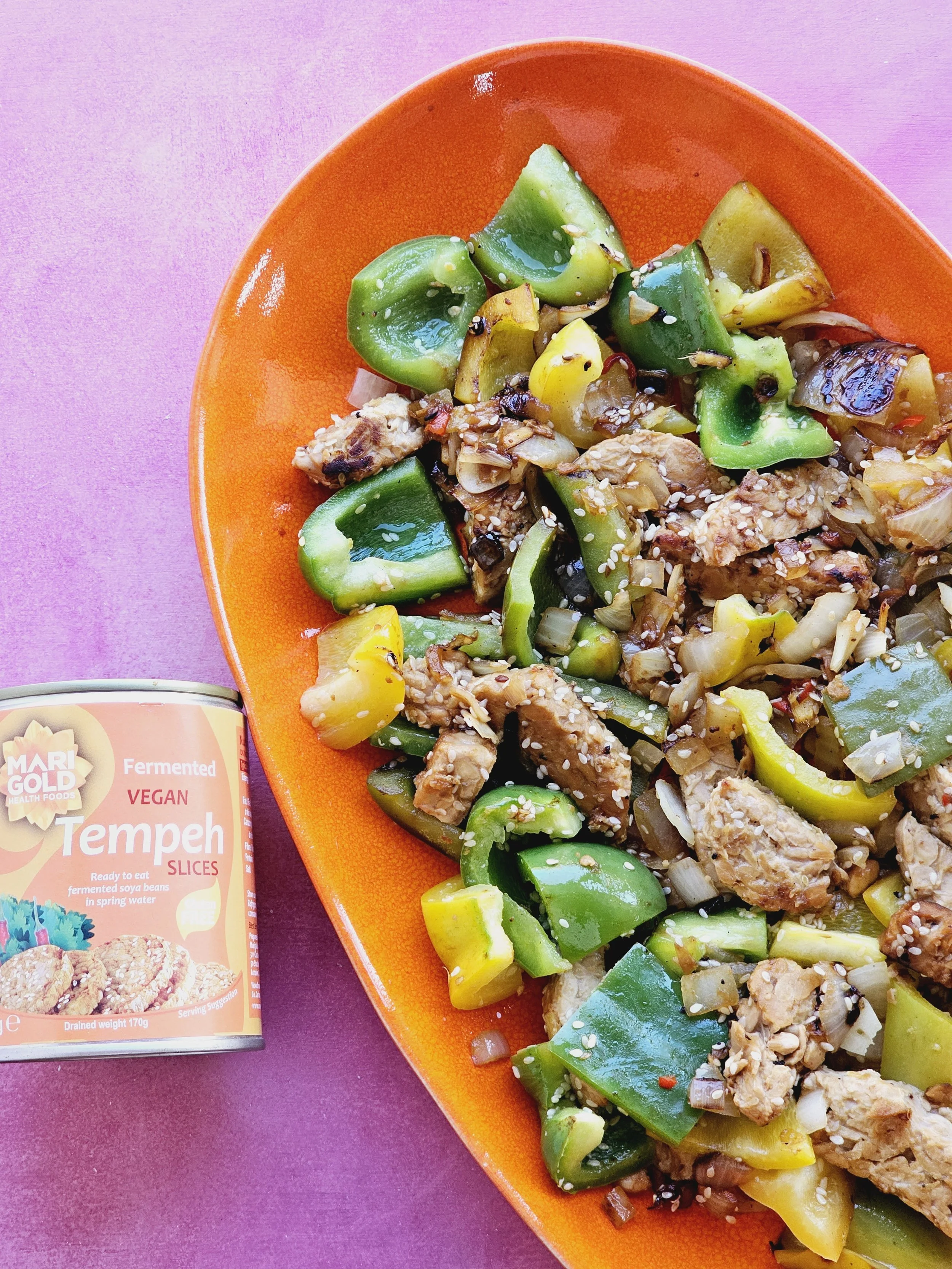 Tempeh &amp; Pepper Stir-Fry