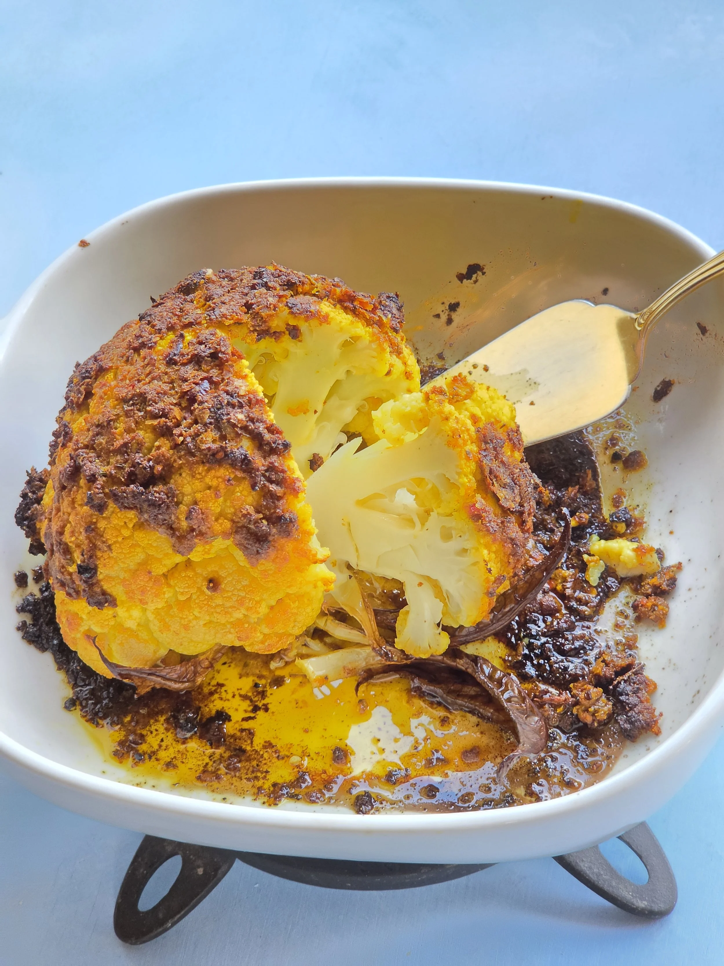 Whole Roasted Nooch &amp; Spiced Cauliflower