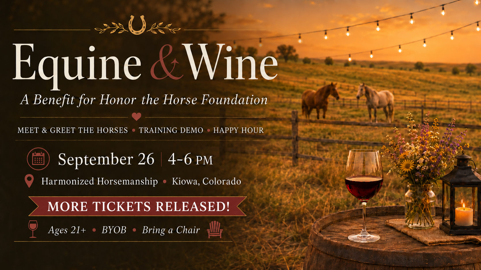 Equine & Wine: Benefit Event