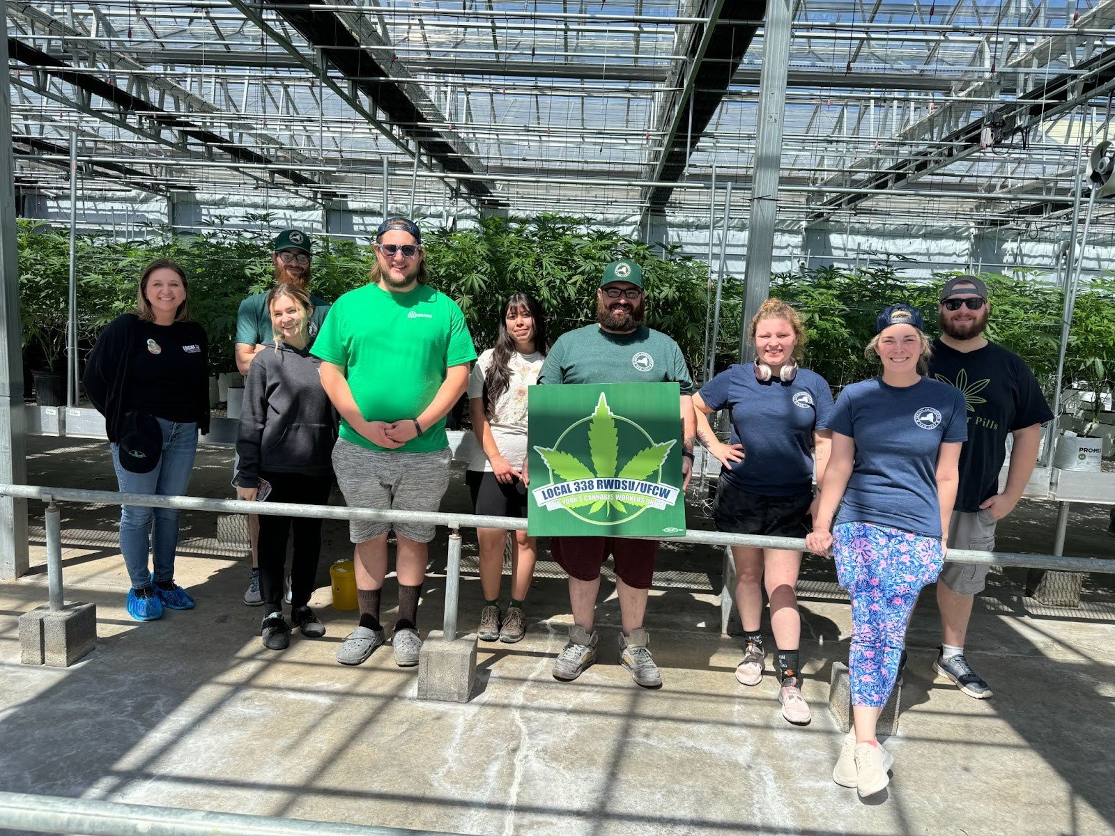 Congrats to @local338 workers at Central Processors NY in Syracuse, who have ratified their first union contract! These @nycannabisunion members work at the first unionized adult-use cultivation and processing facility in New York State! #cannabiswor