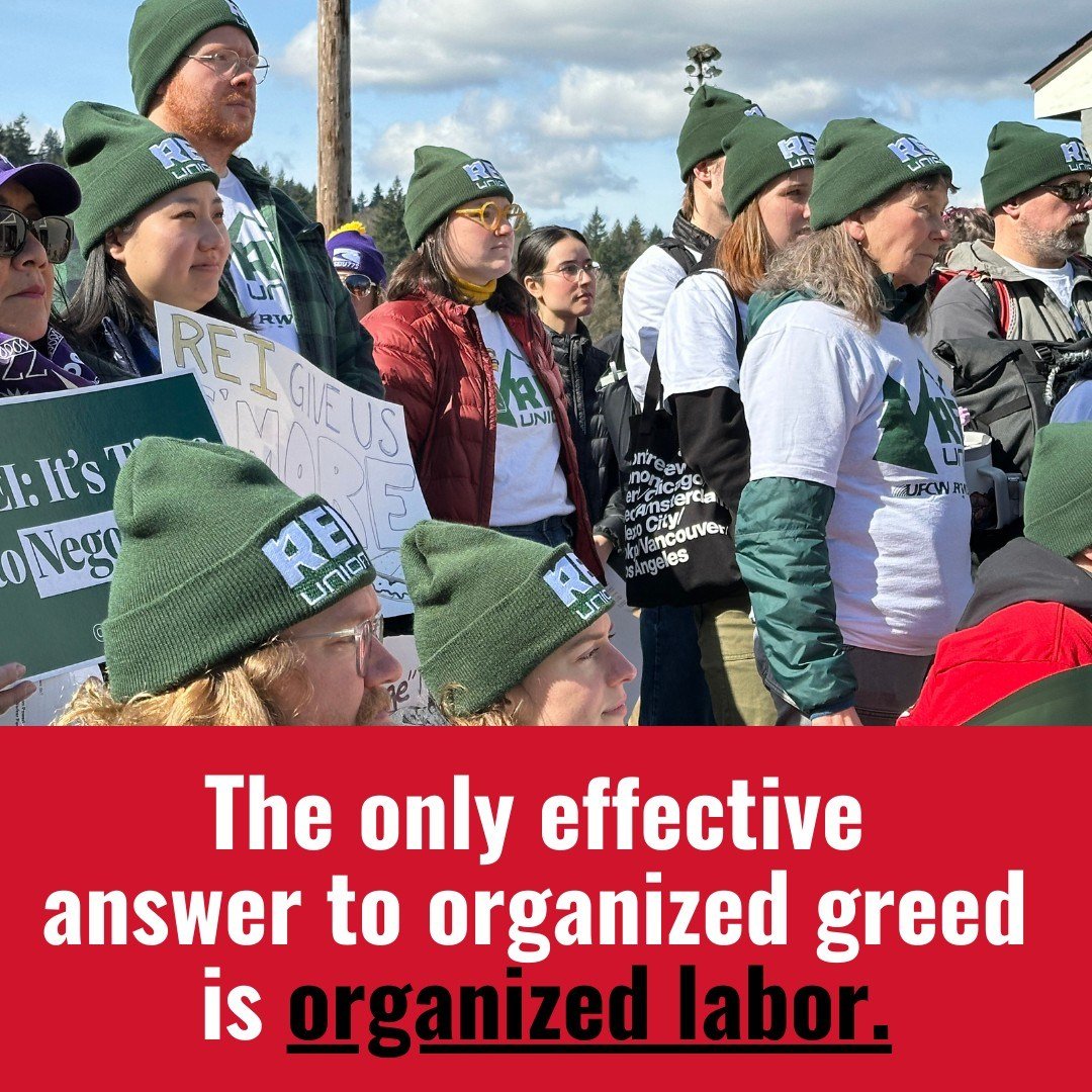 The only effective answer to organized greed is organized labor. @reiunion #UnionStrong