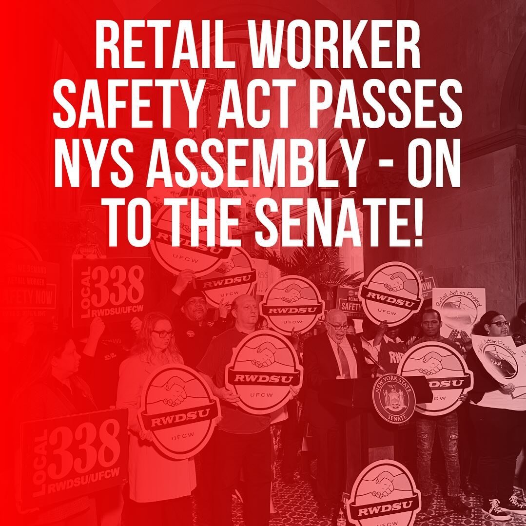 Thank you @cheastie &amp; @karinesreyes87 for standing up for retail workers and passing The Retail Worker Safety Act tonight! We urge @nysenate to do the same! https://www.rwdsu.org/news/retail-worker-safety-act-assembly-passage