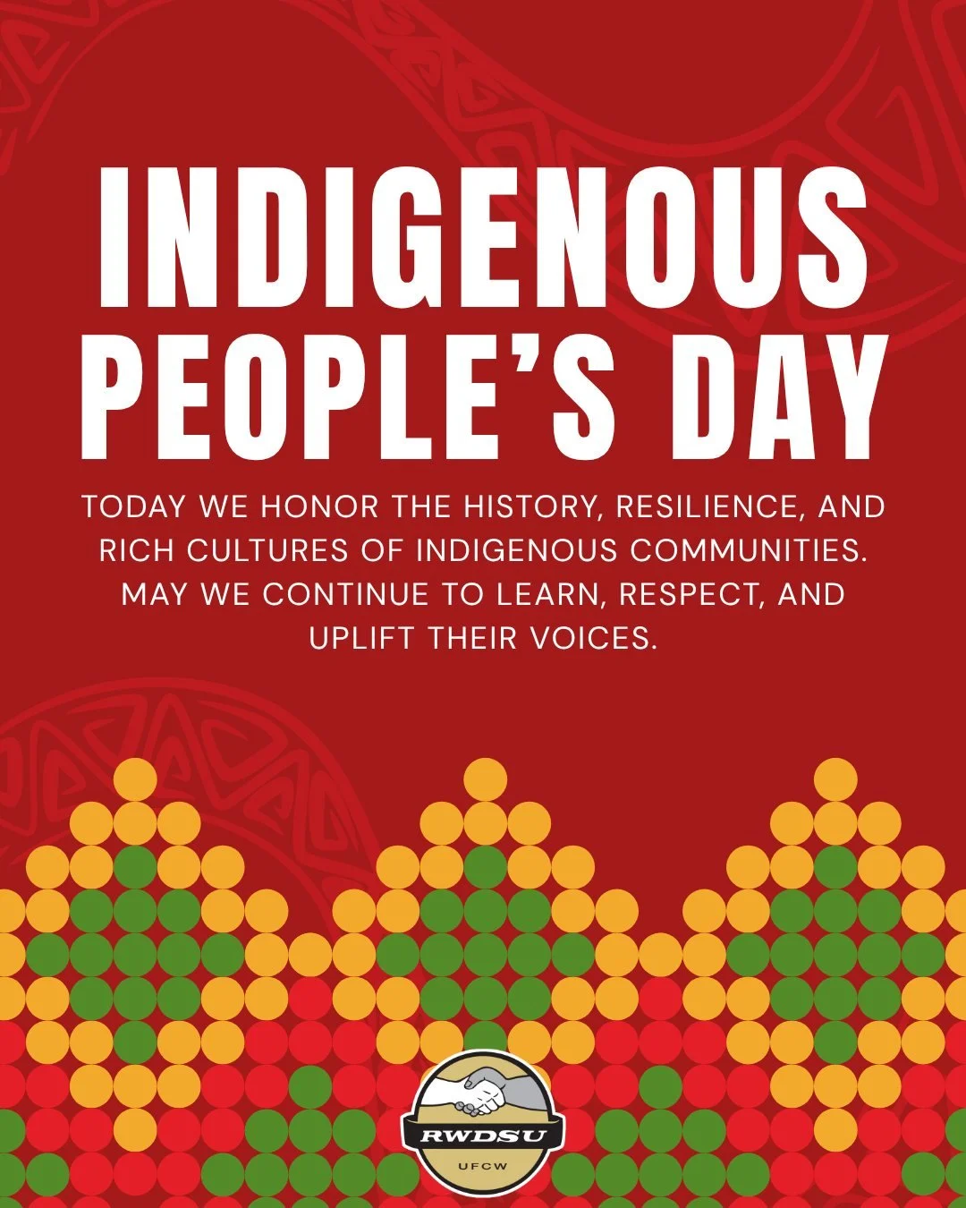 Today we honor the history, cultures, and contributions of Indigenous peoples. We stand in solidarity with those fighting for justice and land rights. #IndigenousPeoplesDay #Justice #Respect