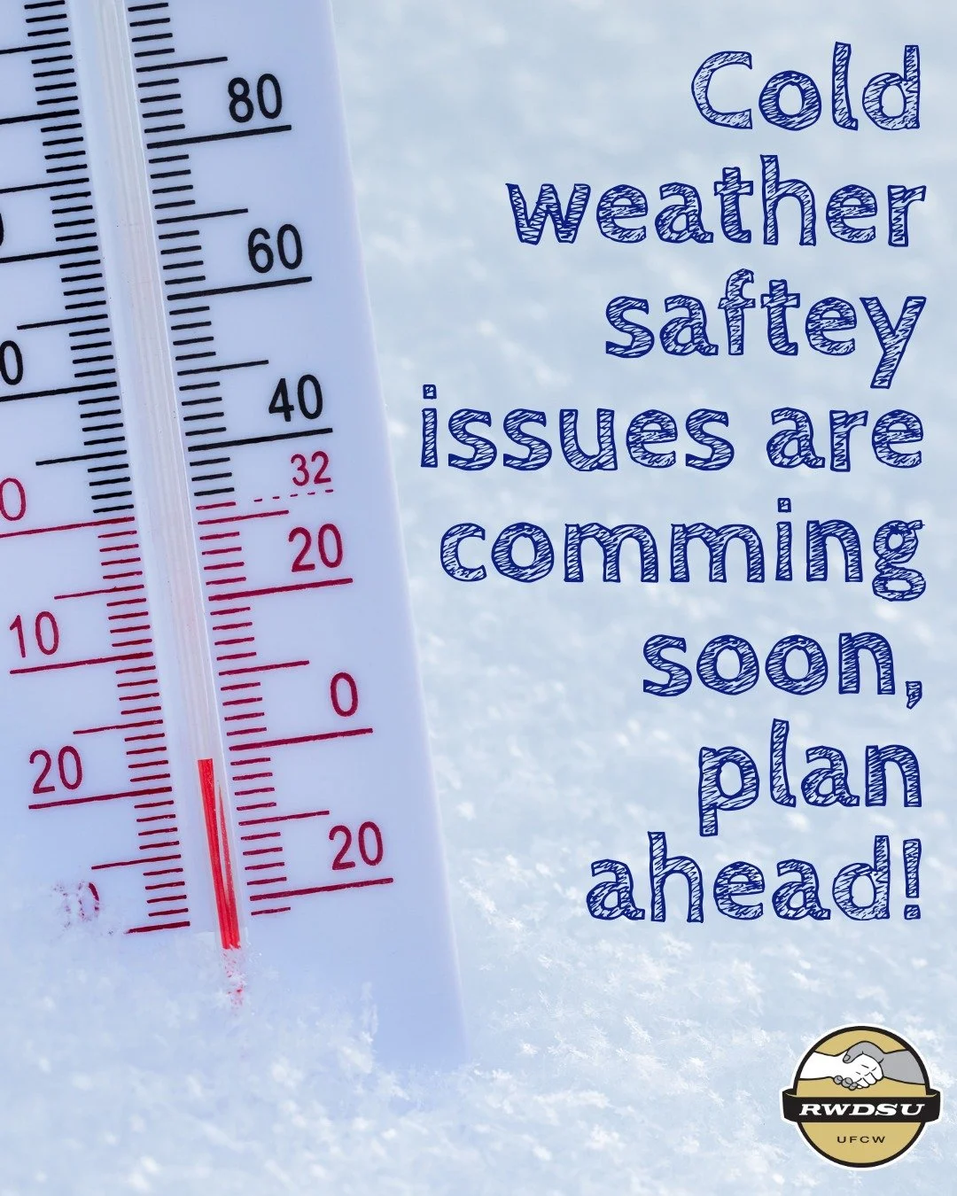 Winter is coming! We&rsquo;re working with employers to ensure all outdoor and warehouse workers have the gear they need to stay warm. ❄️ #WinterSafety #WorkerProtections #ColdWeatherSafety