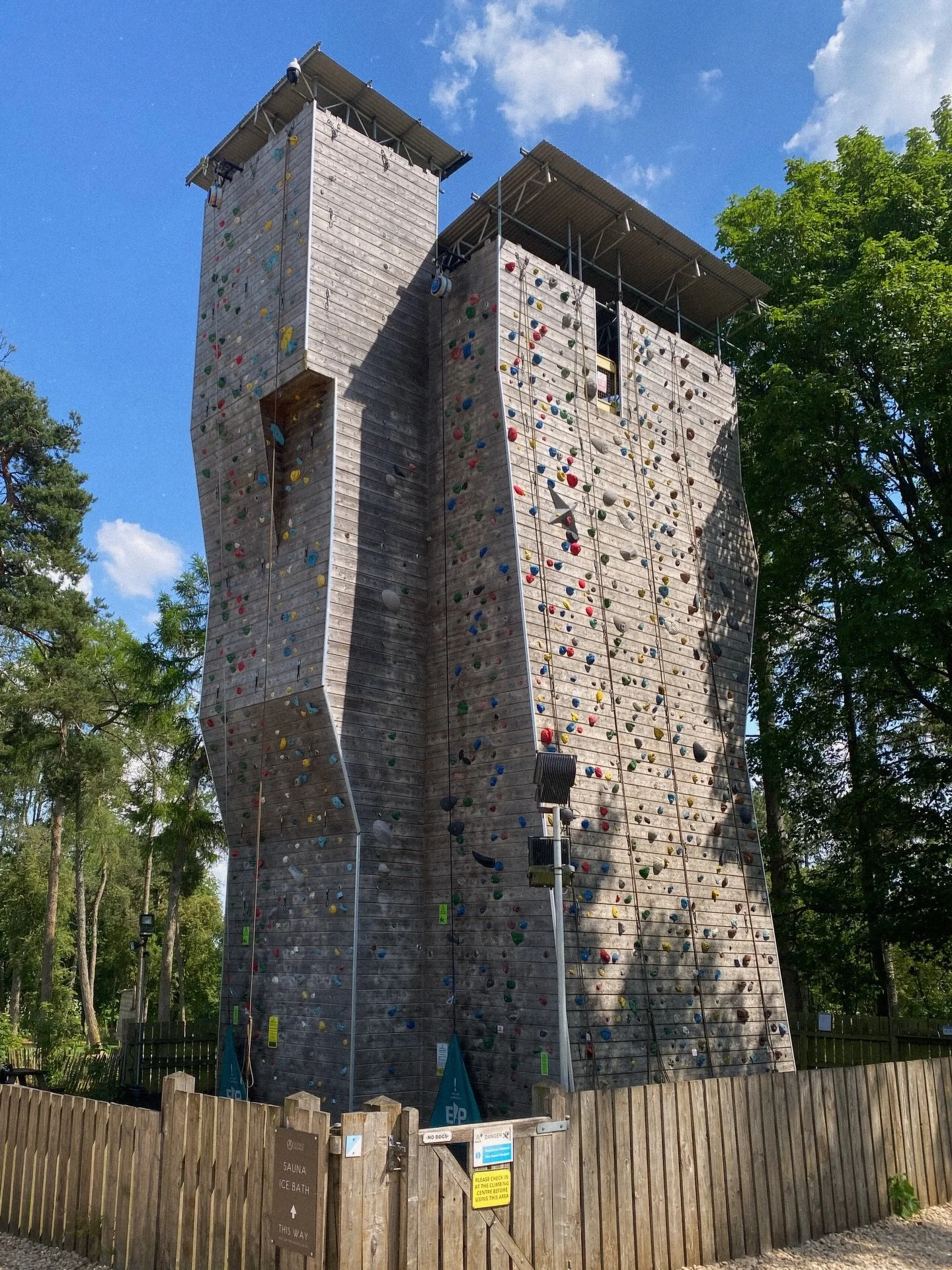 Beautiful day outside at @far_peak_climbing