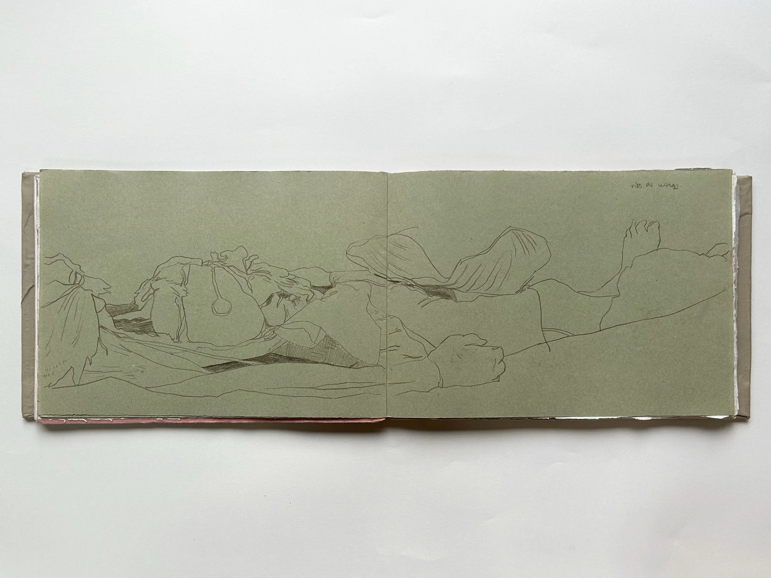 Rowan Briggs Smith, Anatomy Sketchbook, 31 x 21 cm, 2025