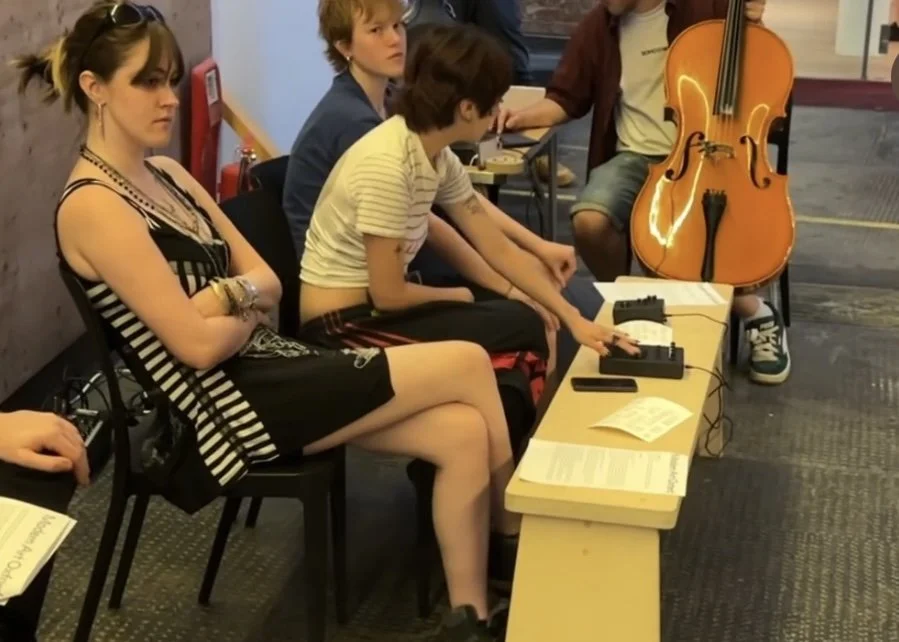 PERFORMANCE STILL FROM: TRANSLATIONS LIVE x EMPRes event at Modern Art Oxford, cello and electronics, 2025