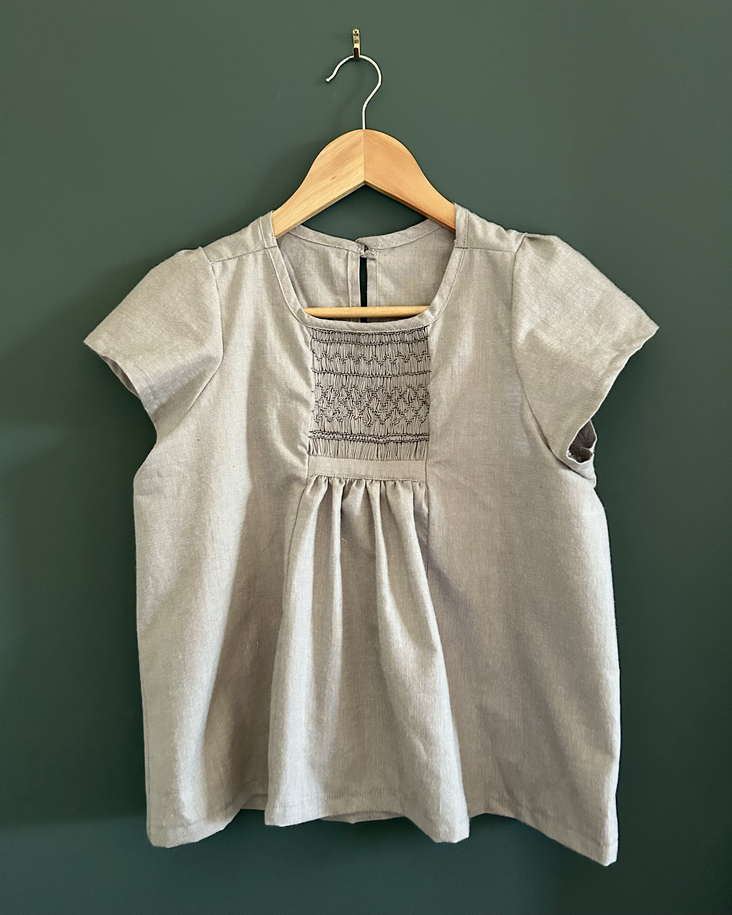 Smocked shirt
