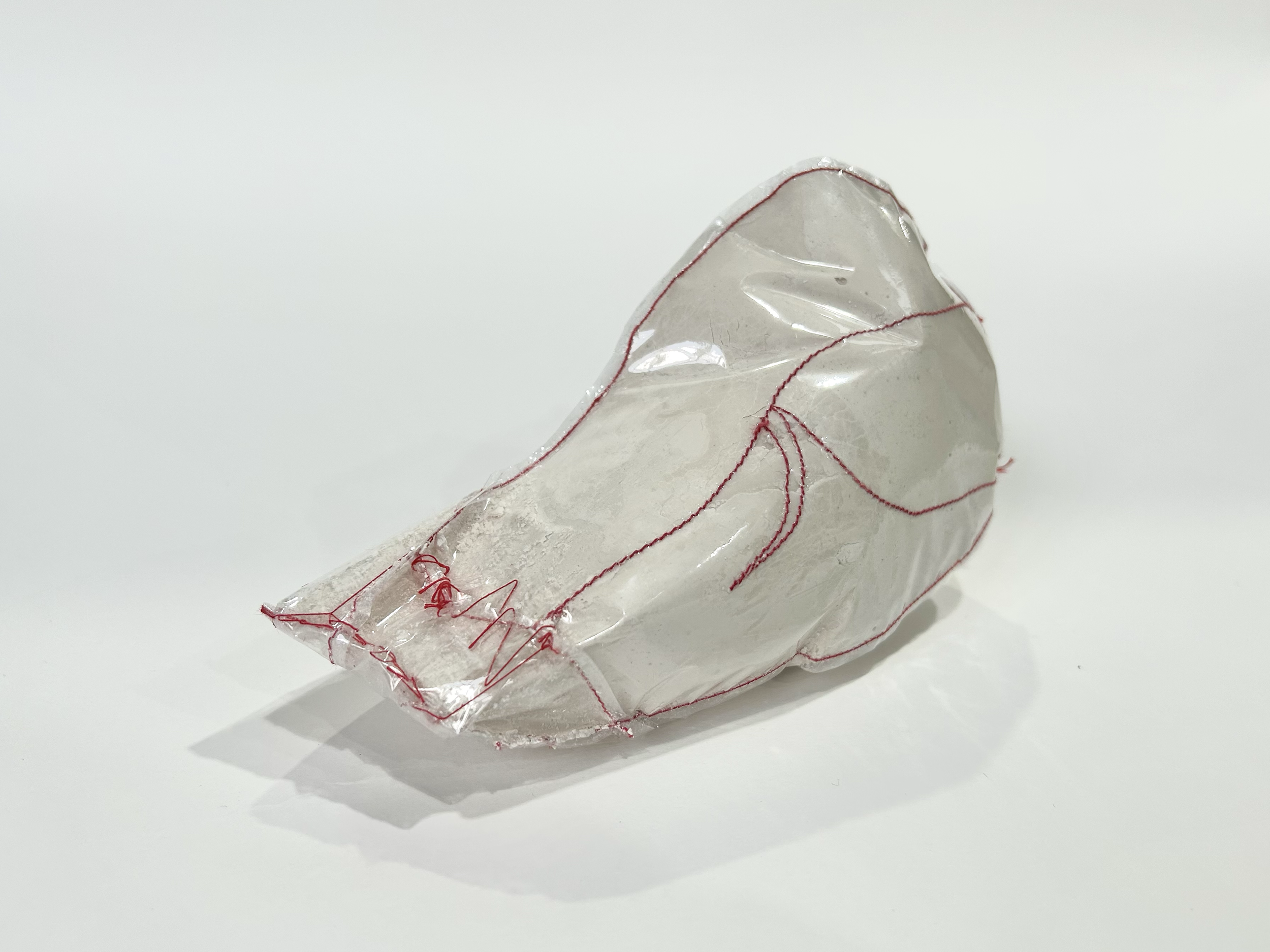 Acetate, sewn and filled with plaster