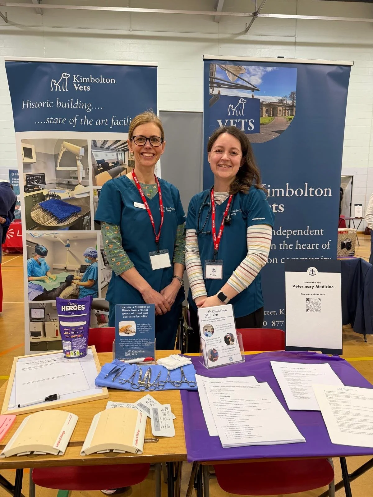 Earlier this week Becky, Carol and Ammee visited the Kimbolton School Careers Fair to chat to students about working in the veterinary profession.

From Year 7 to Sixth Form, students tried their hand at suturing, tackled some veterinary maths and as