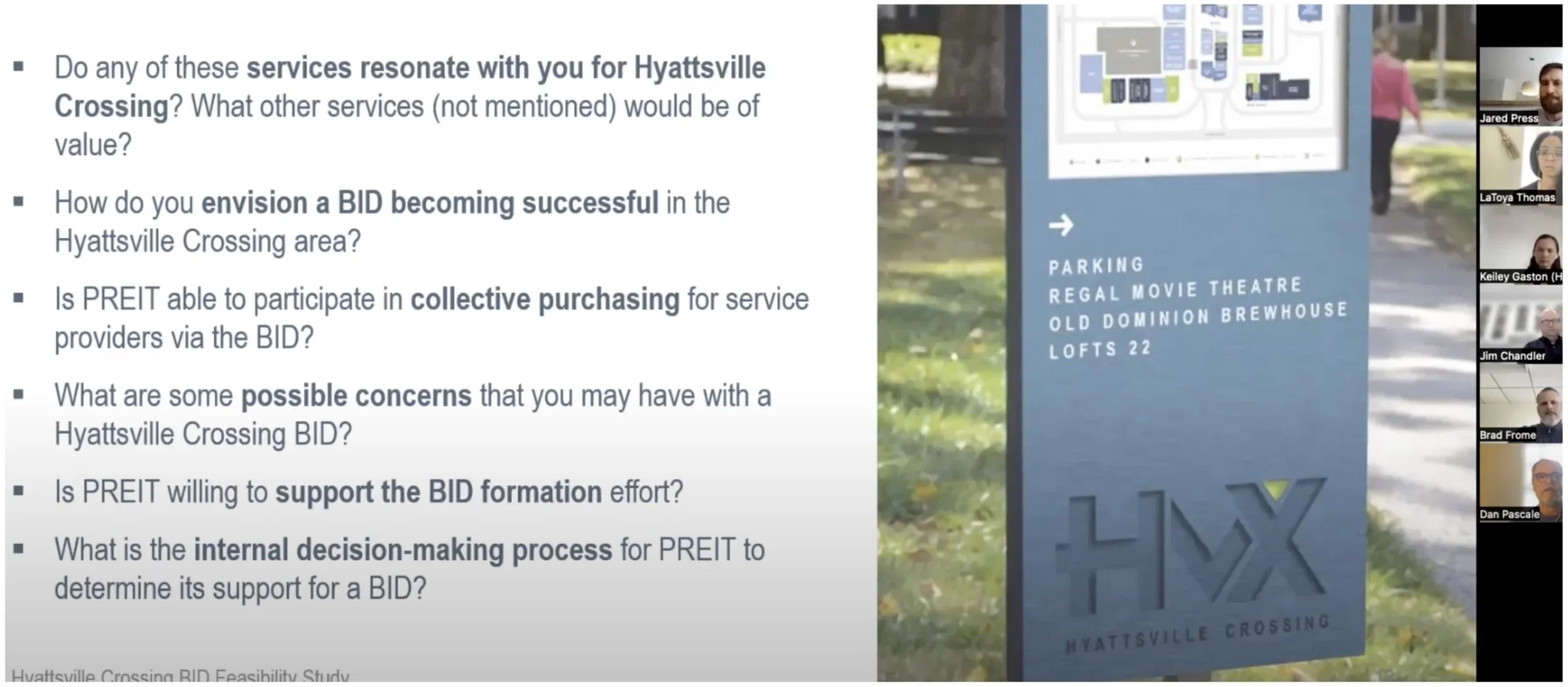 Hyattsville Crossing Bid Formation