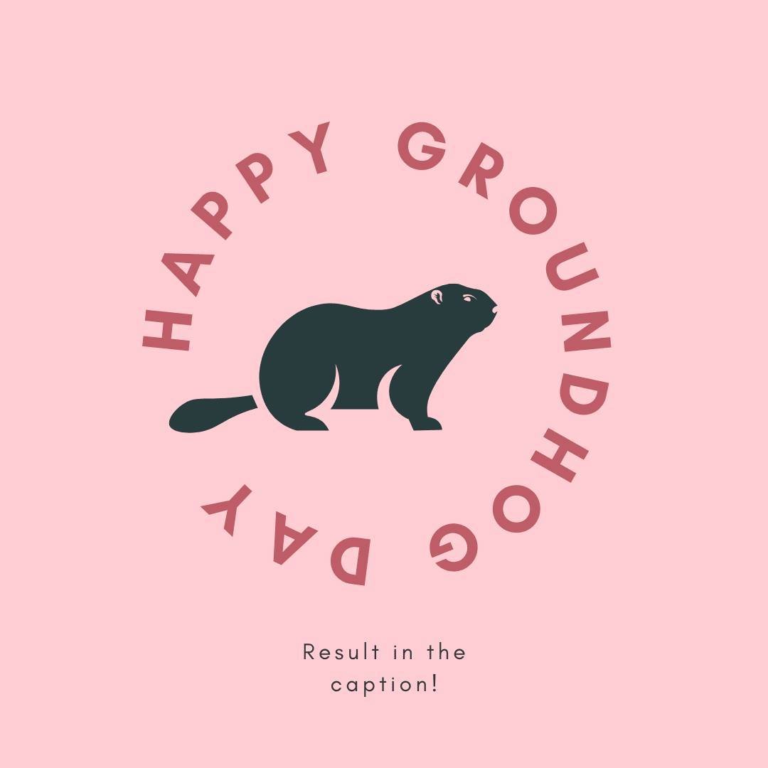 Looks like Punxsutawney Phil saw his shadow! ❄️ Bundle up, winter lovers&mdash;6 more weeks of cozy vibes ahead! 🧣☕ #GroundhogDay