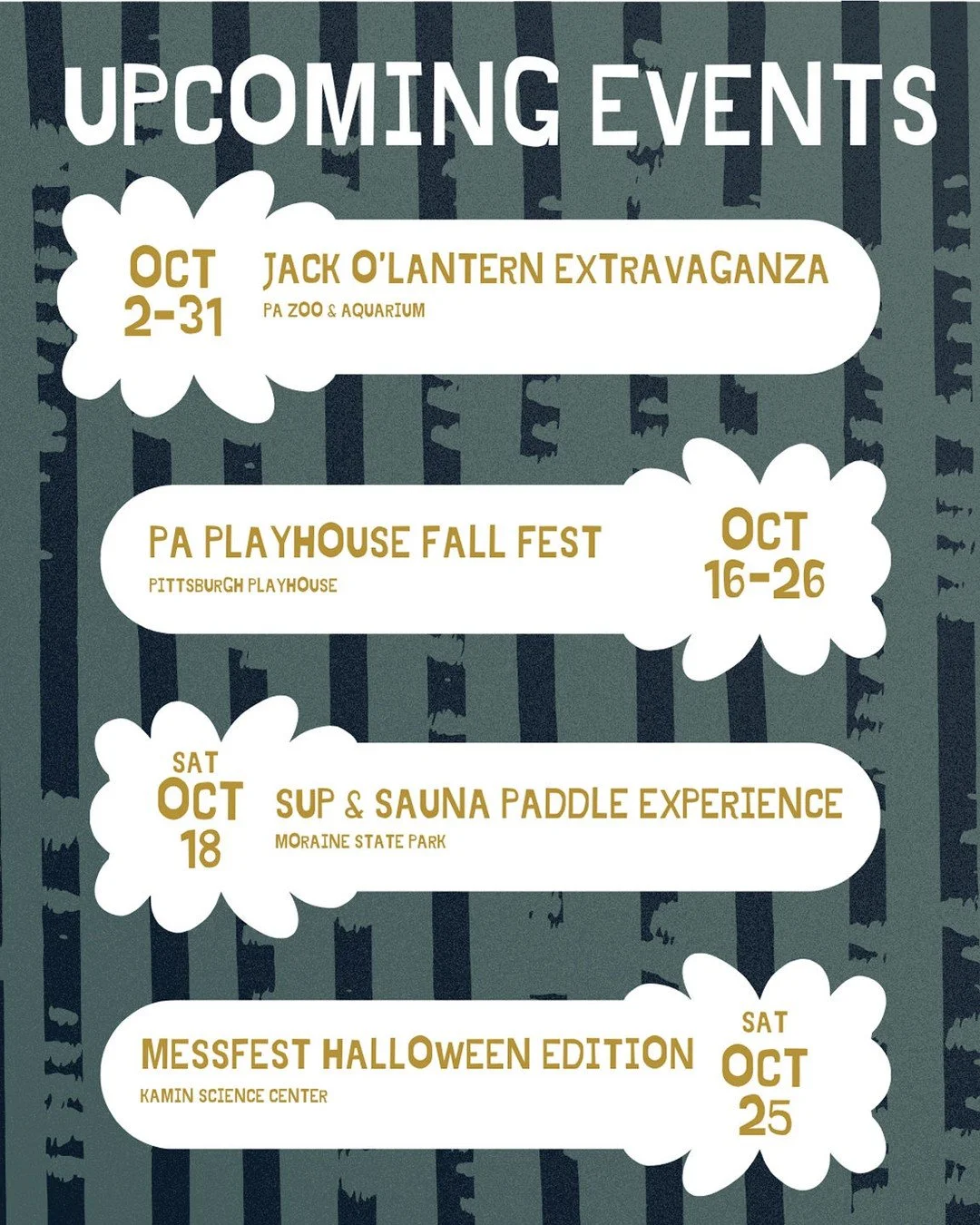 If you're looking for something fun to do this month, here are some events in PA! 🤩

#thingstodo #upcomingevents #save the date