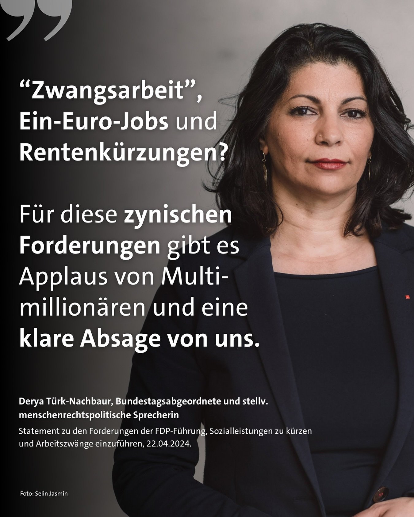 Das gef&auml;llt den Million&auml;ren: Der Freiheitsbegriff der FDP-F&uuml;hrung sieht anscheinend &bdquo;Arbeitszwang&ldquo;, Wiedereinf&uuml;hrung von Ein-Euro-Jobs und #Rentensenkungen vor. 🚫

Die SPD macht Politik f&uuml;r diejenigen, die unser 