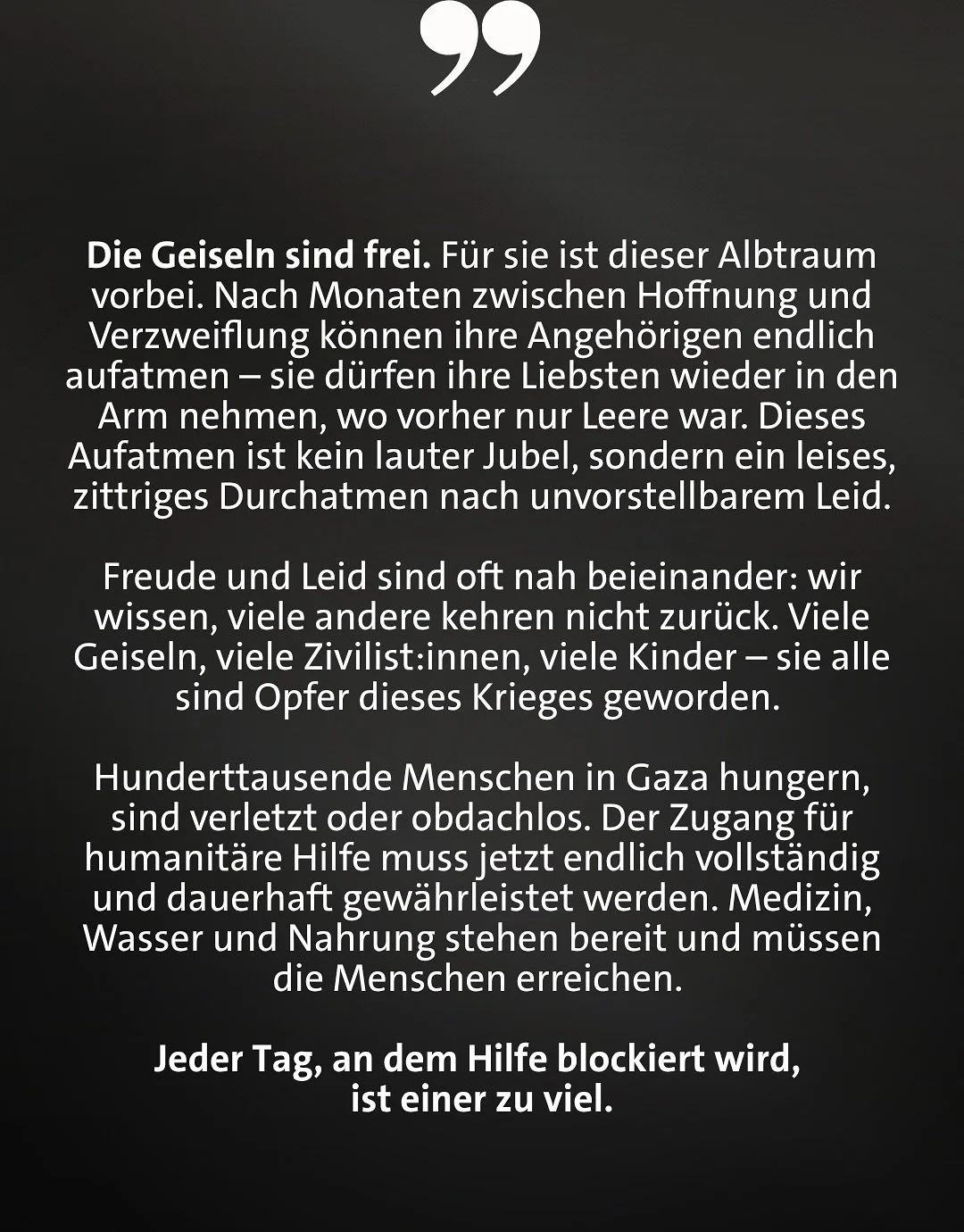 Ein gro&szlig;er Schritt auf Frieden im Nahen Osten.