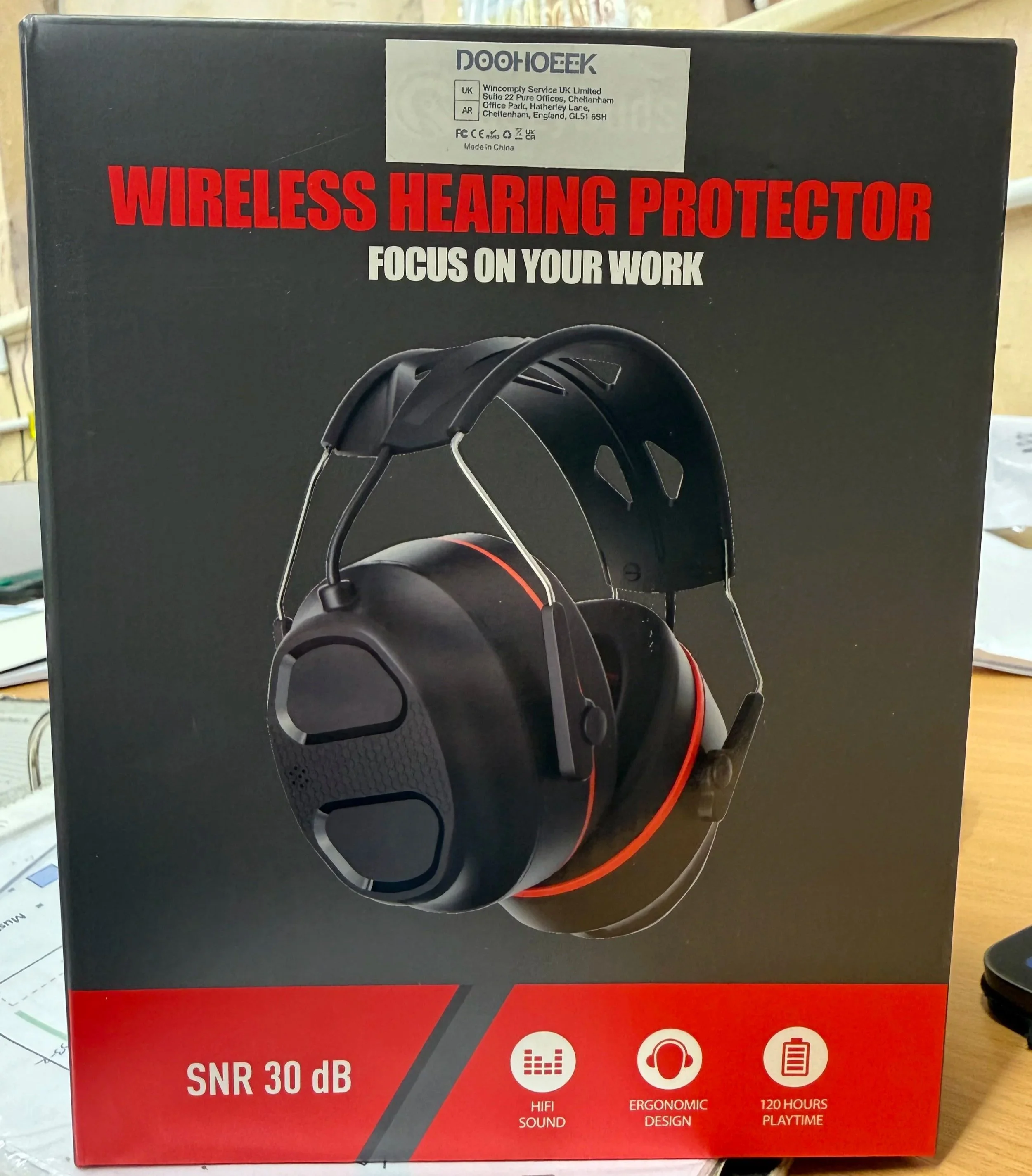 Doohoeek Wireless Hearing Protection box
