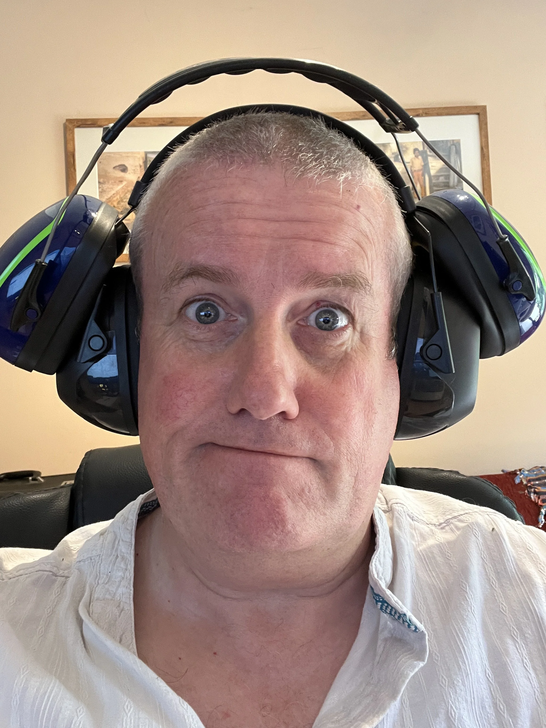 Wearing double hearing protection