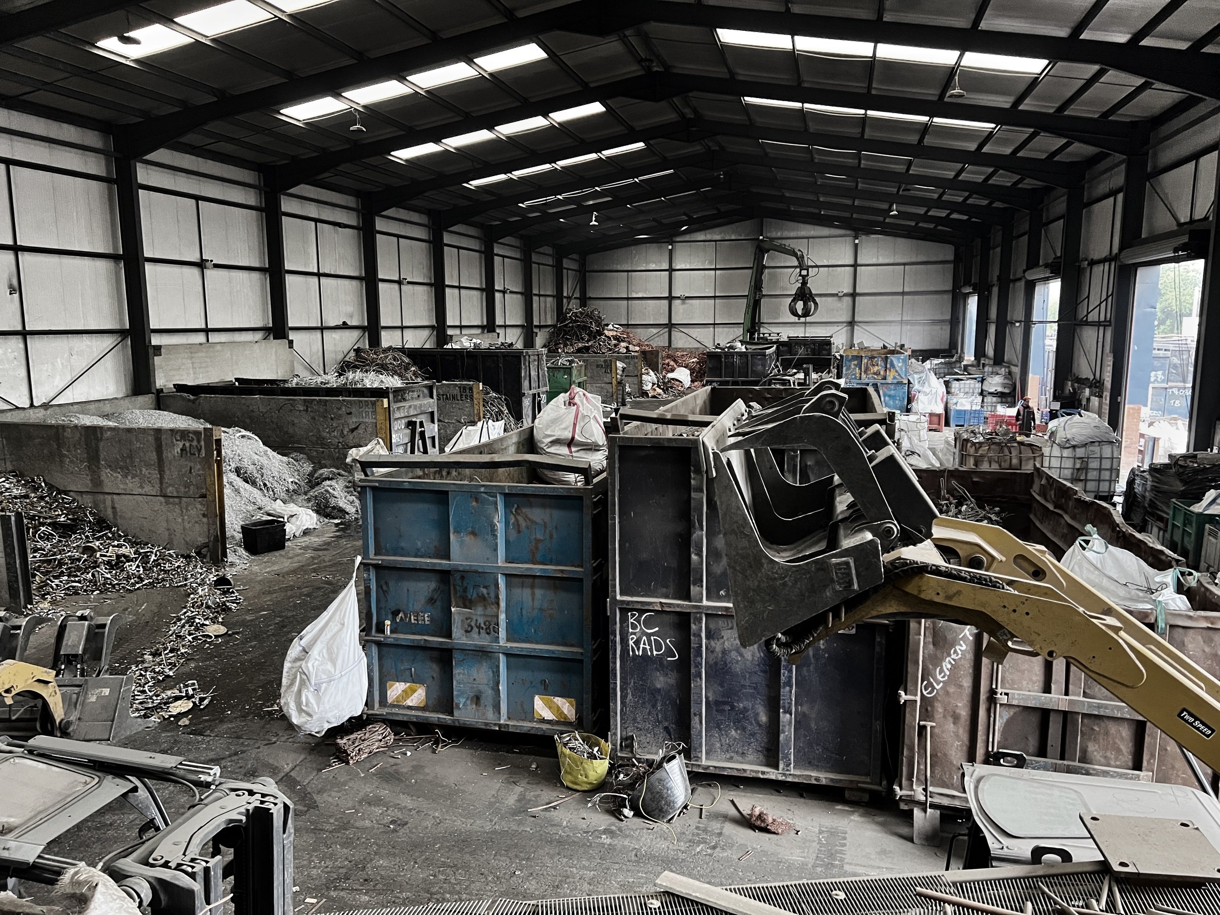 A metal sorting and recycling site on a noise assessment