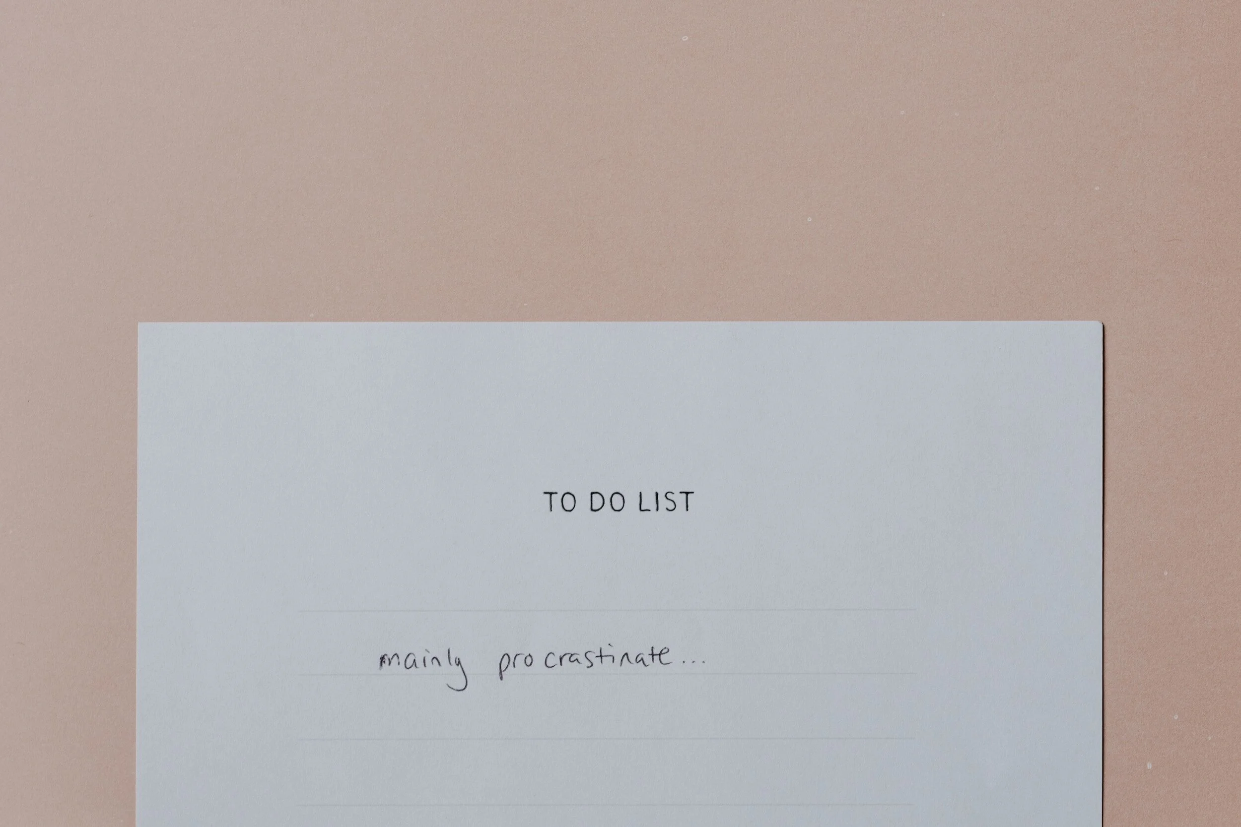 Why do we procrastinate?
