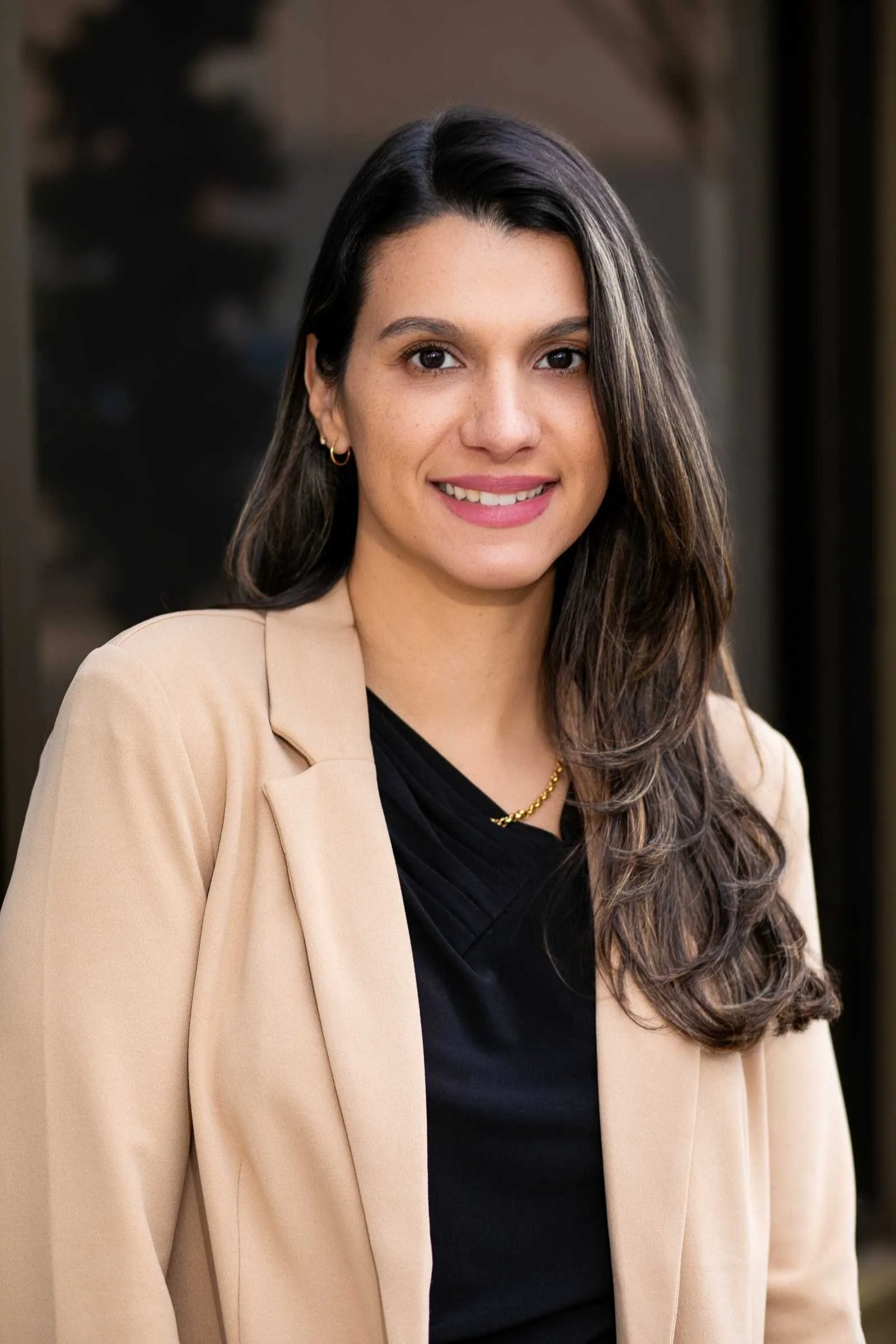 Natural-light professional headshot taken in downtown Winter Garden