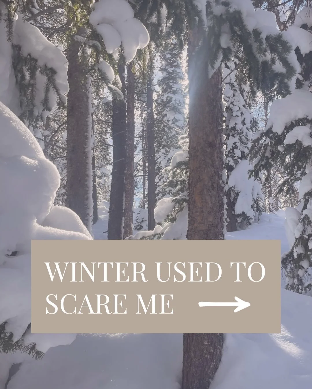 I used to resist everything about winter: the cold, the slowing down, the deeper emotions. It was really uncomfortable for me, and even scary. But all of those sensations, and especially the slowing down, was inviting me to tend to myself in a new wa
