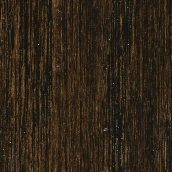 Close-up of a textured, dark brown wooden surface with visible grain patterns.