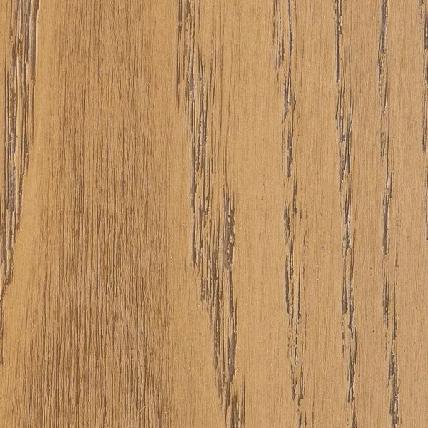 Close-up of a wooden surface with vertical grain patterns and a light brown color.