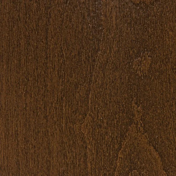 Close-up of a dark brown wood surface with visible grain texture.