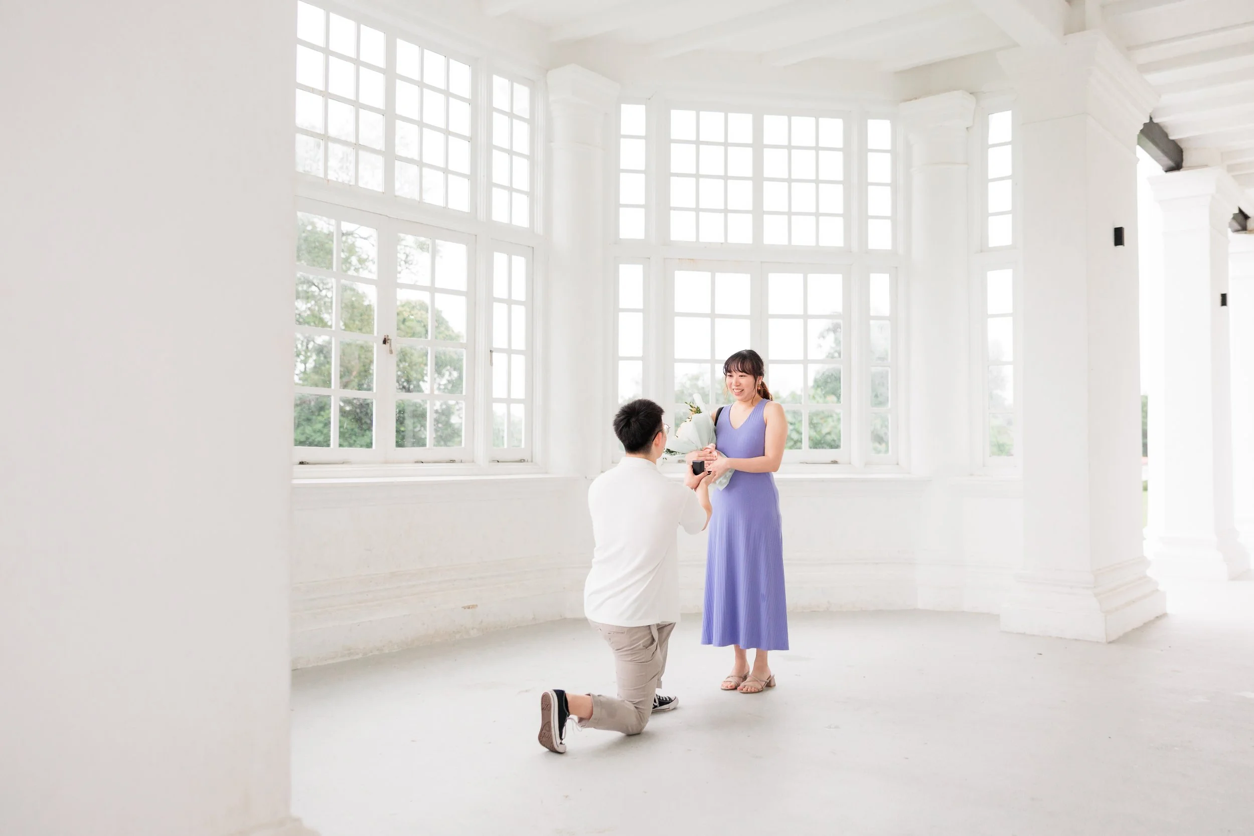 Singapore Proposal Photography . Singapore Proposal Photographer . Top Proposal Photographer in the World . Golden Hour Proposal Singapore . Rainy Proposal Singapore . Botanic Gardens Gallop Extension Proposal Singapore