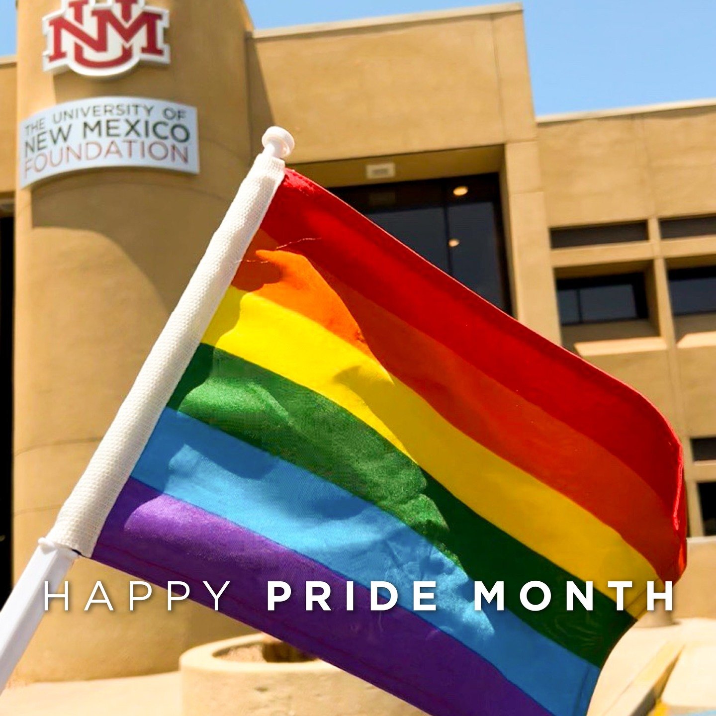 Happy Pride Month from the UNM Foundation. 🌈

This June, we join the UNM community in recognizing and celebrating Pride.

We&rsquo;re proud to support programs and initiatives that foster inclusion, equity, and belonging across campus and beyond.

#