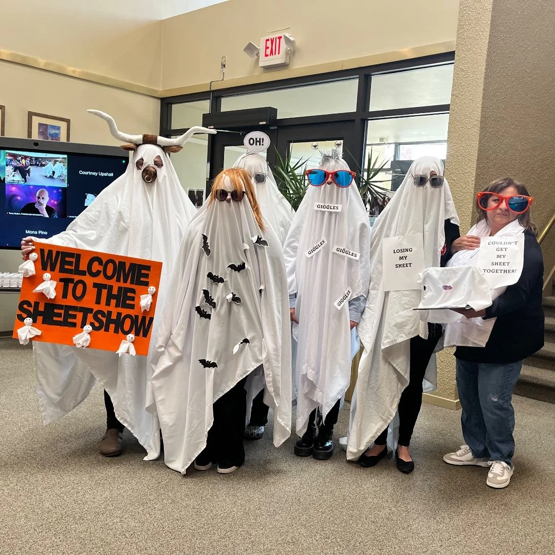 Halloween looks good on this team 🎃

Good vibes, great people, and a little candy never hurt.

Join the fun by joining our team &rarr; unmfund.co/42GPOmi 

#UNMFoundation #UNM #SpookySeason #HalloweenAtWork #Careers