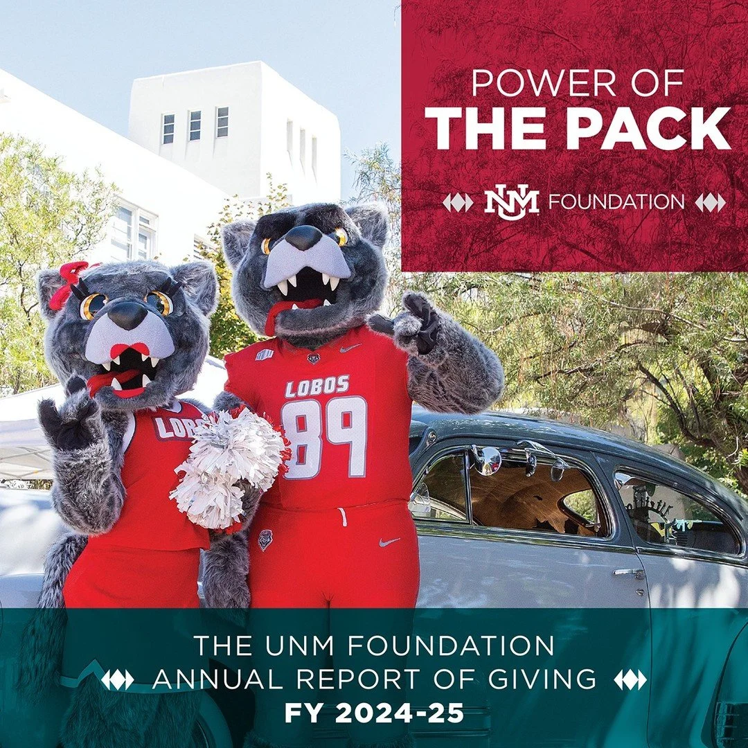 The 2024-25 Report of Giving is now live, highlighting the generosity that changed lives across campus and beyond.

See how donors like you helped students, patients, and researchers thrive.

Learn more on PowerofthePack &rarr; link in bio.

#UNMFoun