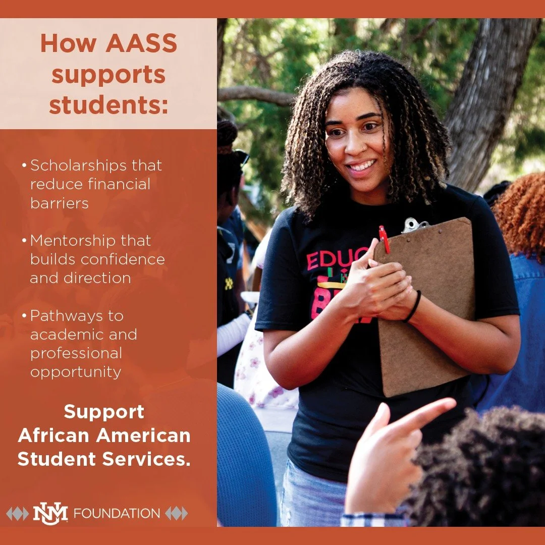 African American Student Services provides mentorship, scholarships, and academic support that help students navigate college and stay on track toward graduation.

These services support students who are balancing coursework, leadership, and commitme