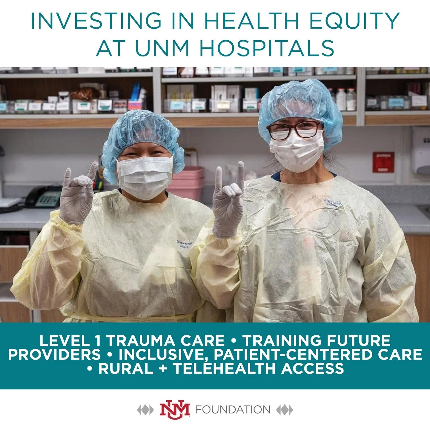 UNM Hospitals plays a leading role in caring for patients across New Mexico. 

Beyond hospital care, they partner with community health workers to support health in rural and underserved areas.

The community health workers help families connect with