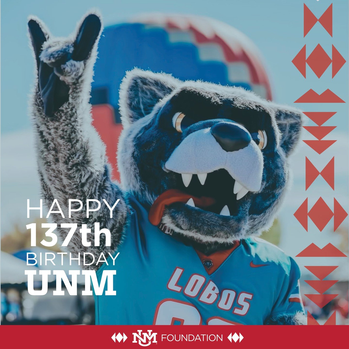 137 years of UNM ❤️🐺

We&rsquo;re grateful to support a university that means so much to our state.

Happy Lobo Day!

#UNMFoundation #UNM