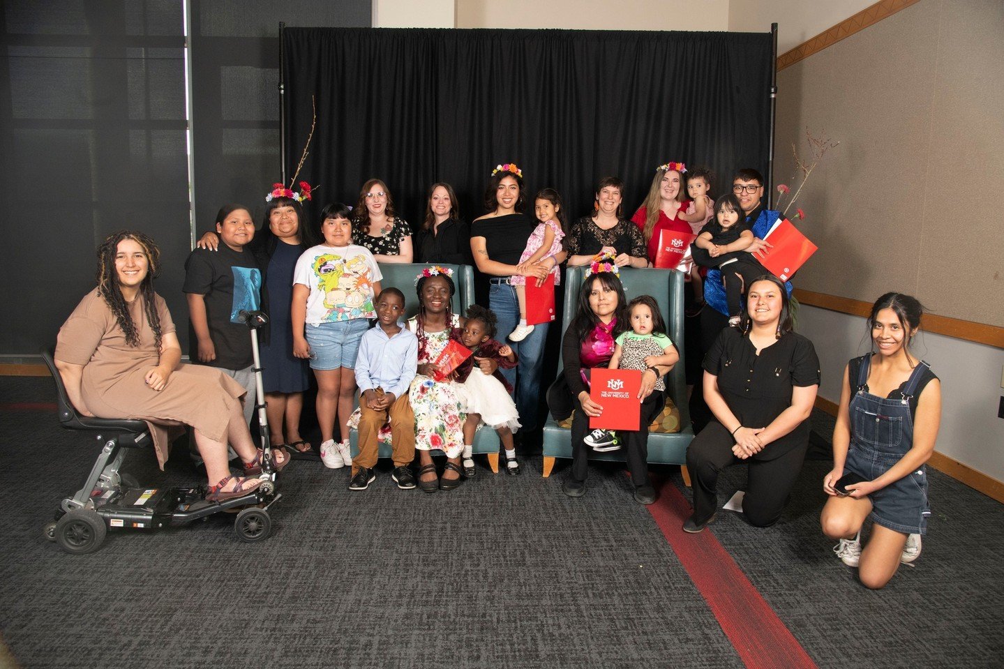 Students. Parents. Future graduates. 🎓 

Many of the families pictured here are working toward their degrees at UNM while raising their children.

Together with the UNM Women&rsquo;s Resource Center, support like the Sabrina Single Mothers Scholarsh