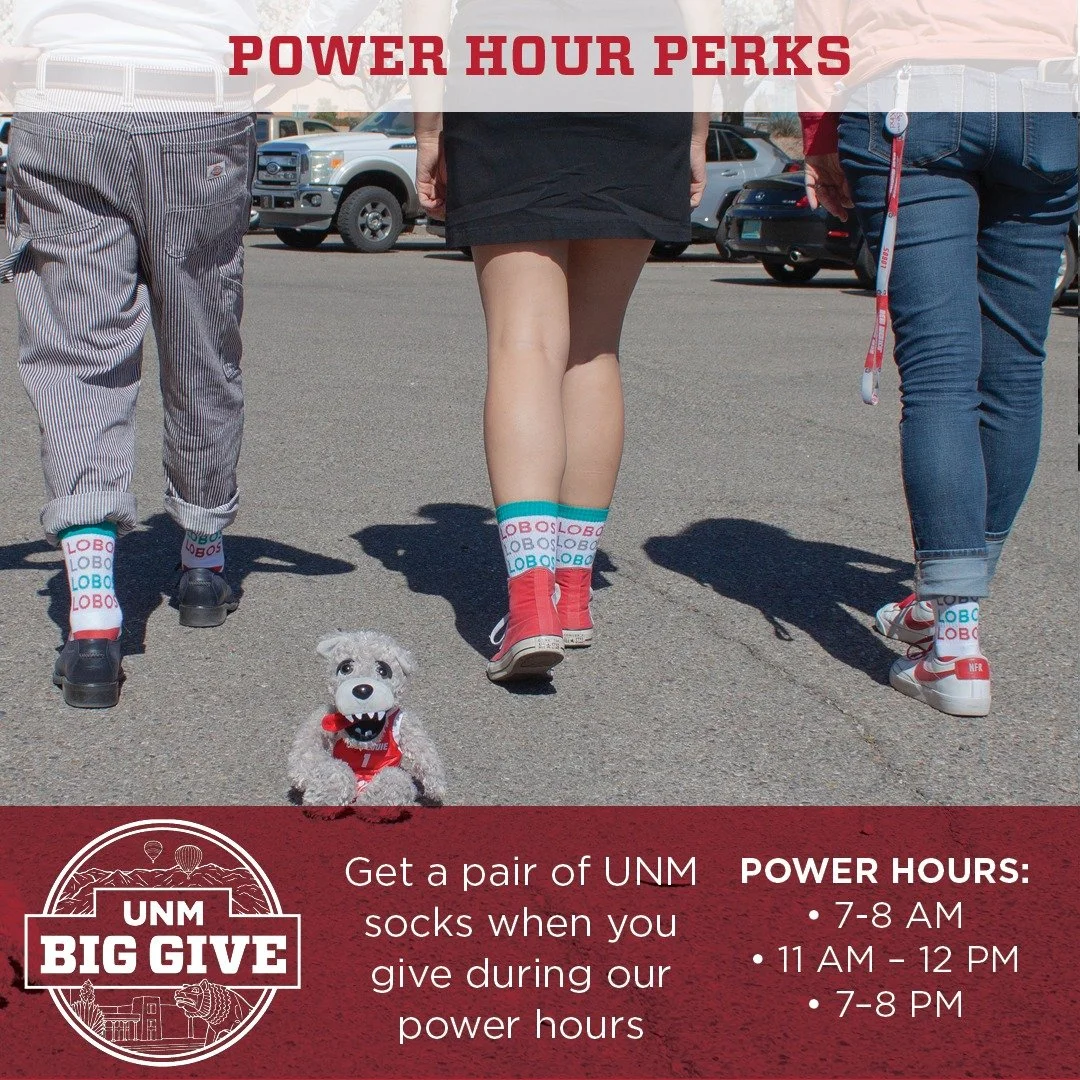 If you were already planning to give this #UNMBigGive &hellip; you might as well get the socks! 🧦

Give $50+ during Power Hours on April 9 and the socks are yours.

🔗 Link in bio for more info
