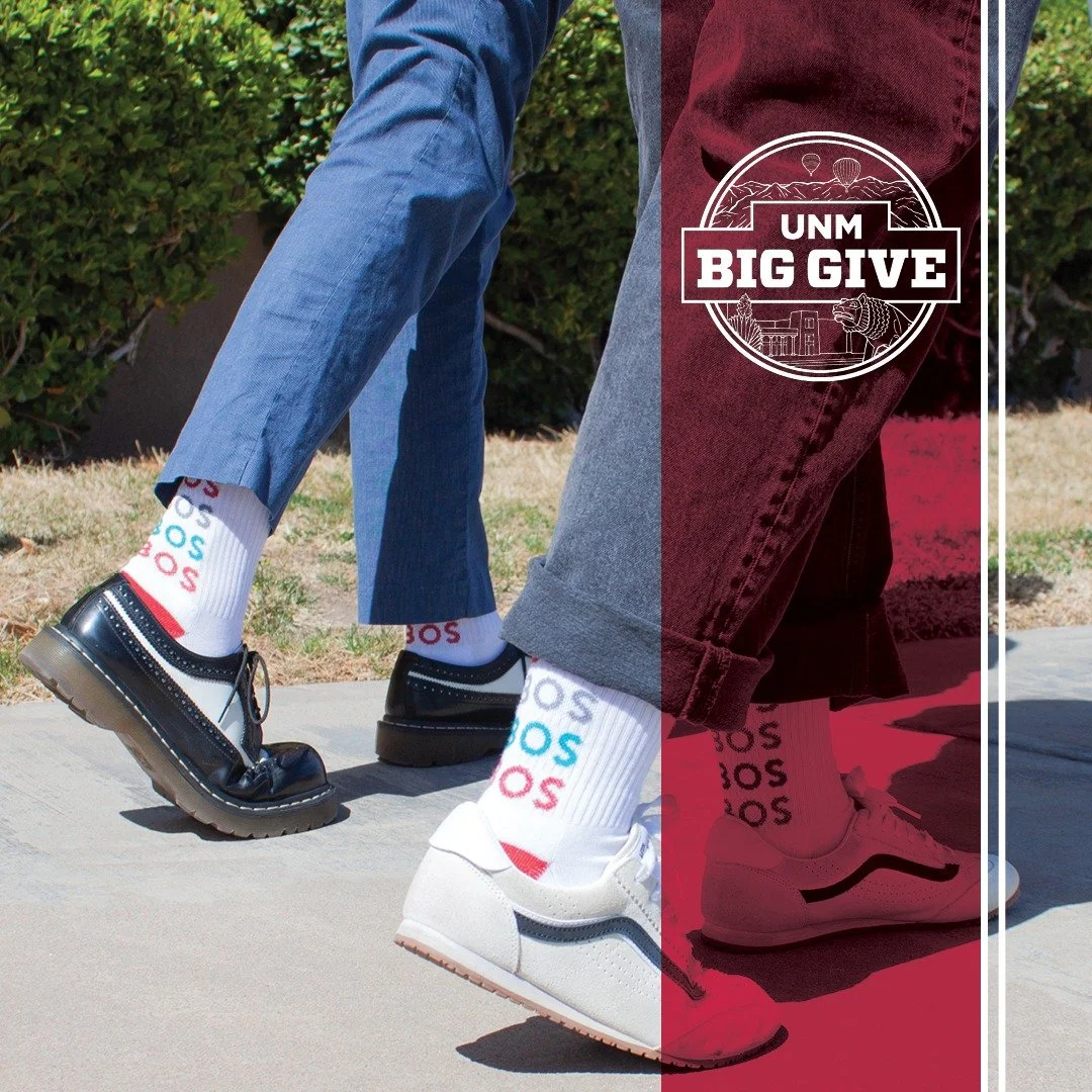 Pick your hour ⏰

$50+ during Power Hours April 9 = UNM Big Give socks 🧦

7&ndash;8 AM | 11 AM&ndash;12 PM | 7&ndash;8 PM

🔗 Link in bio for more info! 

#UNMBigGive