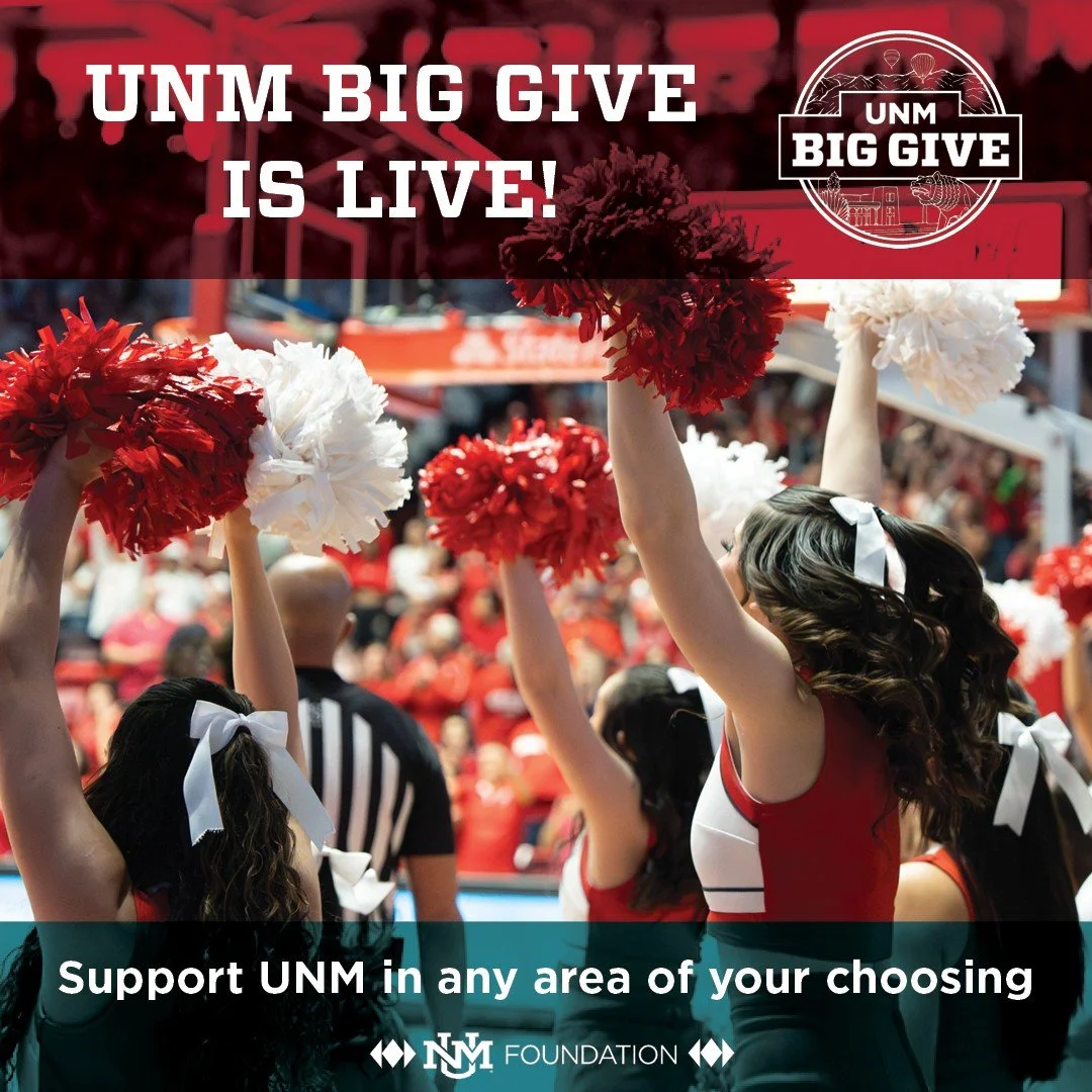 UNM Big Give is LIVE! 🐺

Today&rsquo;s the day to show up for UNM.

Every gift, no matter the size, helps move our university forward.

Be part of it. Link in bio! 

#UNMBigGive #UNMFoundation #GoLobos