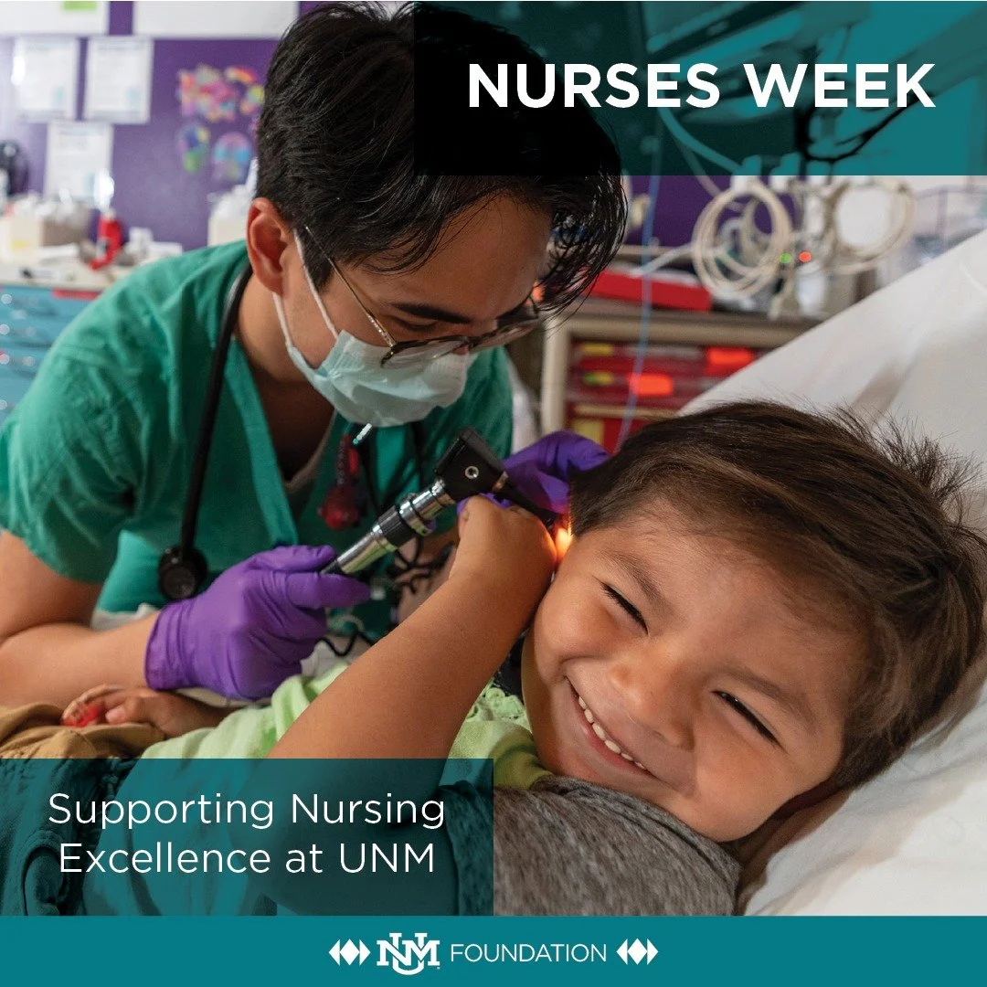Thank you to all the incredible nurses at UNM Hospital who care for New Mexicans every day with compassion, strength, and heart. ❤️ 

This Nurses Week, we&rsquo;re proud to recognize and support the people behind so many patient stories through the N