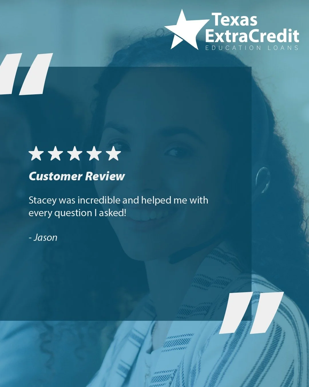 We love hearing from happy customers! Learn why this borrower calls our customer service a game-changer. #TexasExtraCredit #HESCLoans #CustomerService #StudentLoans