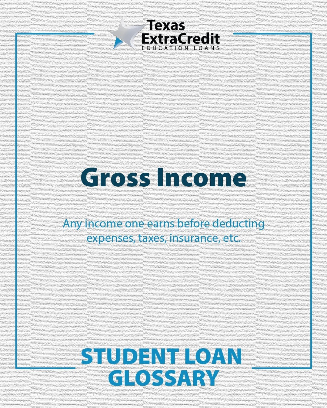 💡 Stay informed! Understanding financial terms is key to making smart financial decisions. Check out this week&rsquo;s glossary term and build your financial literacy one step at a time. 

#StudentLoanGlossary #FinancialTerms101 #TexasExtraCredit #S