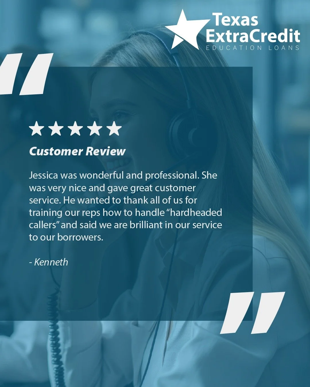Great service makes all the difference! See how our team went above and beyond to provide exceptional support to one of our borrowers. #TexasExtraCredit #HESCLoans #CustomerService #StudentLoans