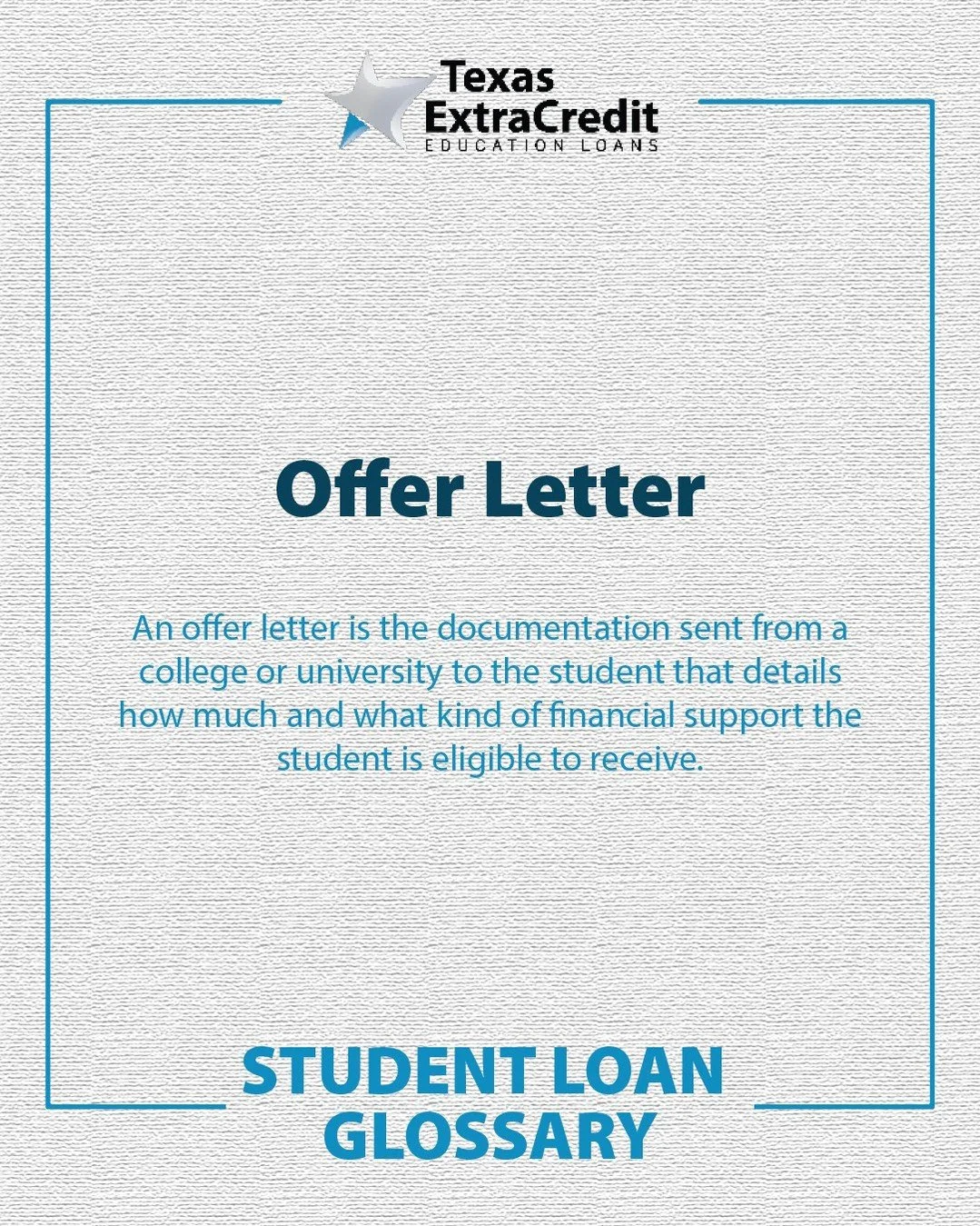 📚 Knowledge is power! Expand your financial vocabulary with this week&rsquo;s student loan glossary term and make confident decisions for your future. A smarter tomorrow starts today! 

#StudentLoanGlossary #FinancialTerms101 #TexasExtraCredit #Stud