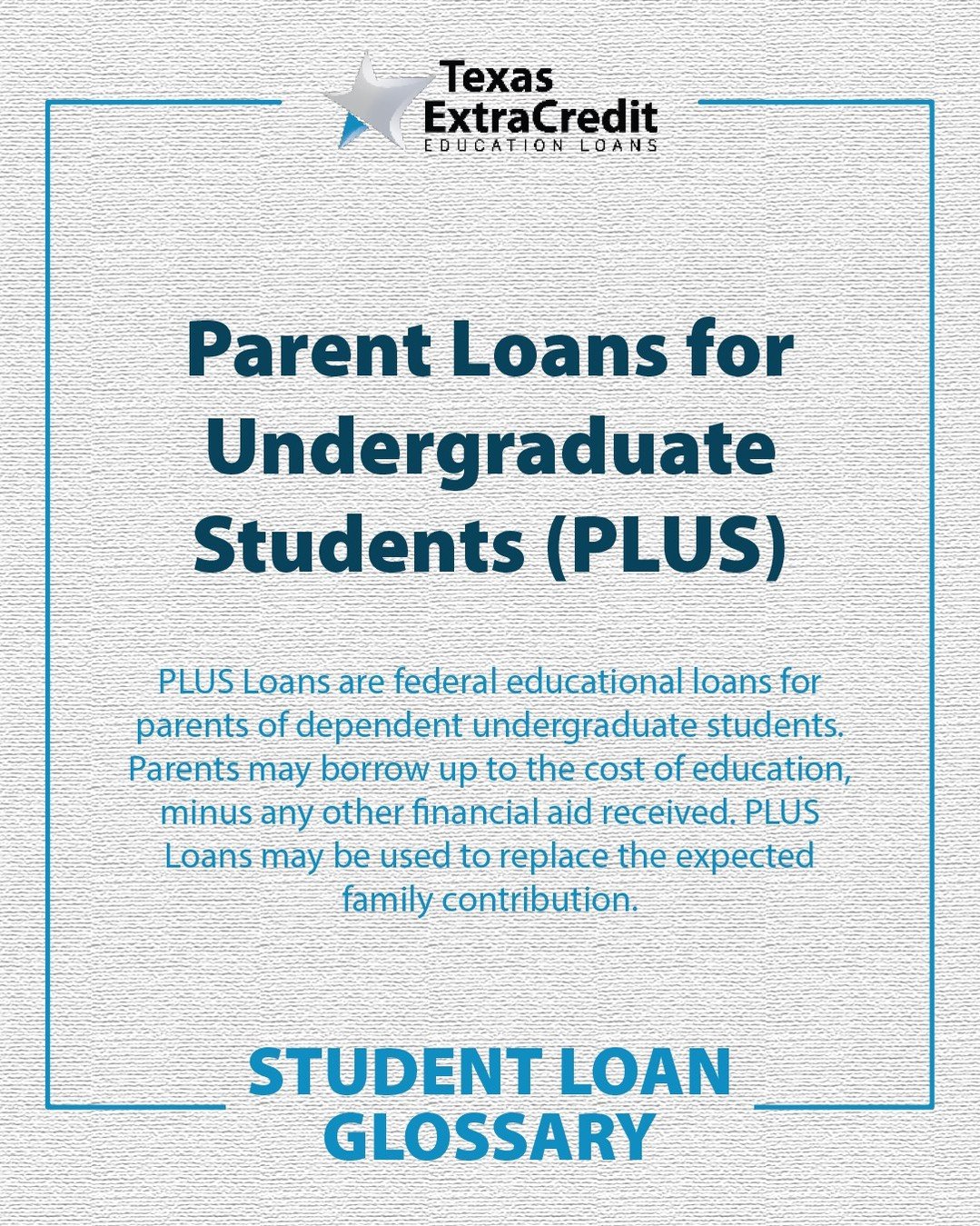 📚 Knowledge is power! Expand your financial vocabulary with this week&rsquo;s student loan glossary term and make confident decisions for your future. A smarter tomorrow starts today! 

#StudentLoanGlossary #FinancialTerms101 #TexasExtraCredit #Stud