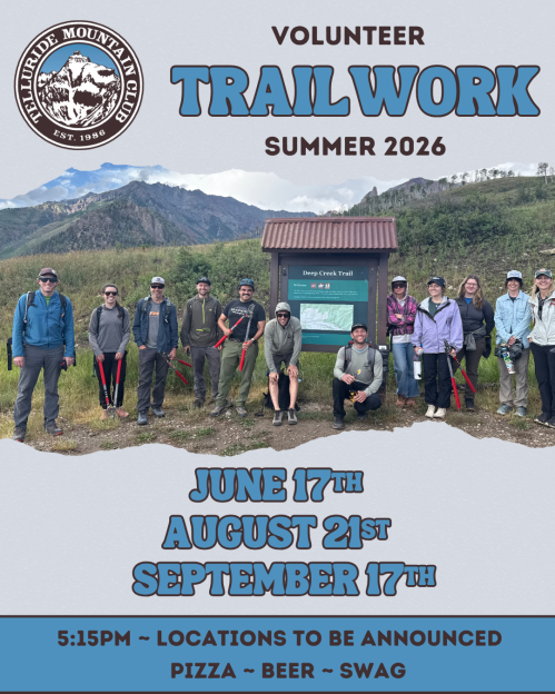 Volunteer Opportunity! Trail Work with TMC