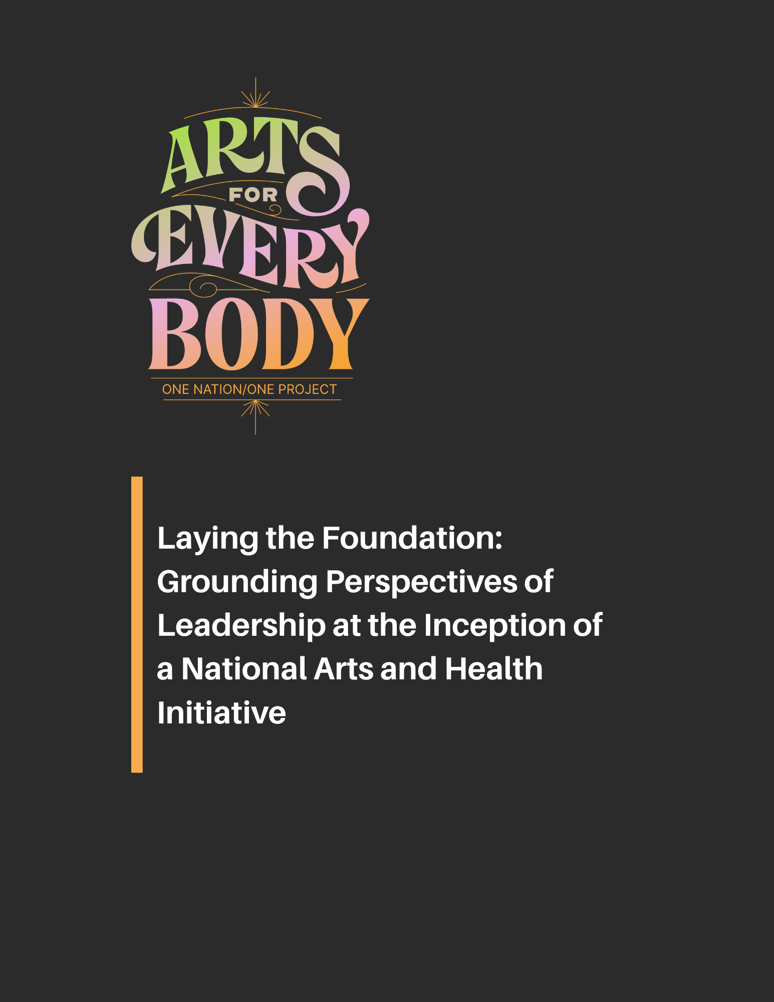 Laying the Foundation
