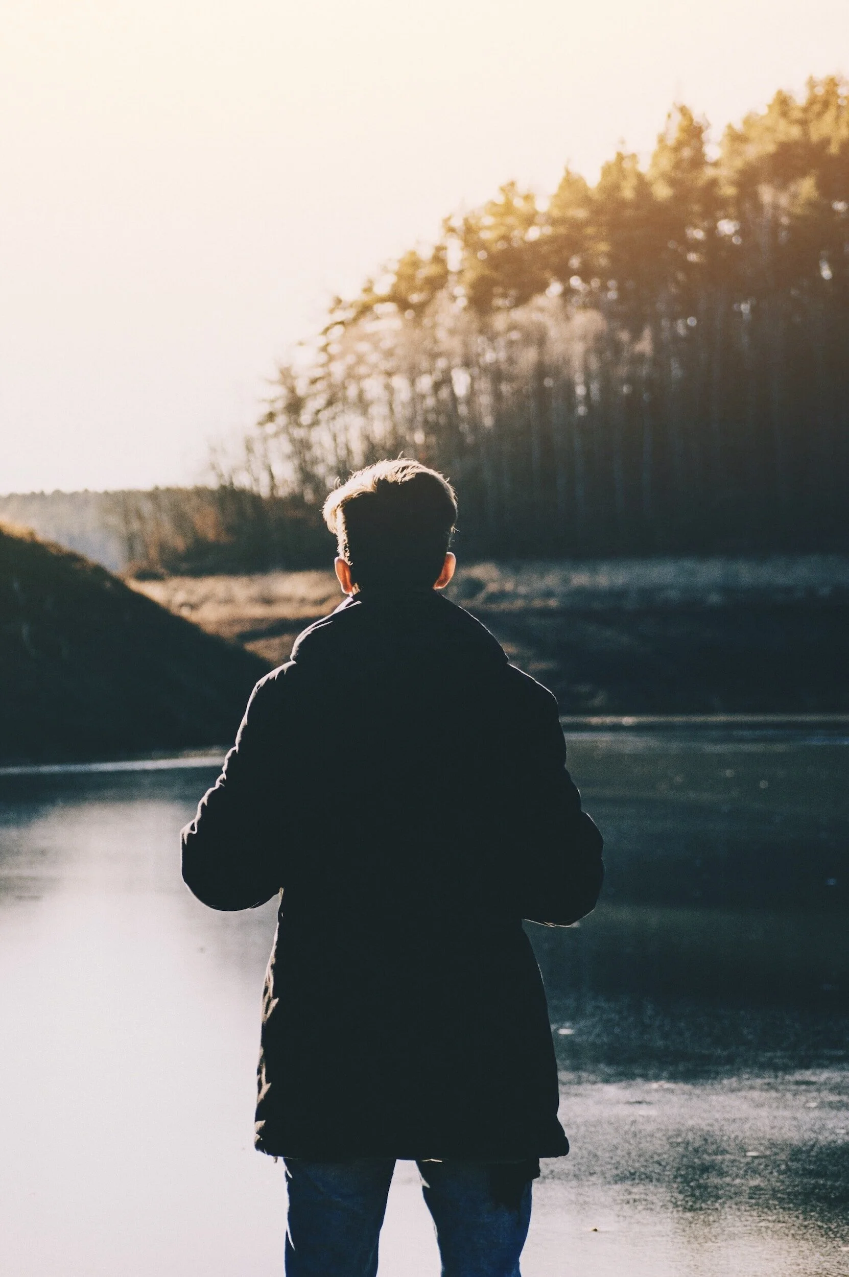 Man alone by the lake | Dialectical Behavioral Therapy